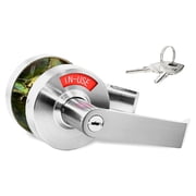 Privacy Door Lock with Keys in Satin Chrome