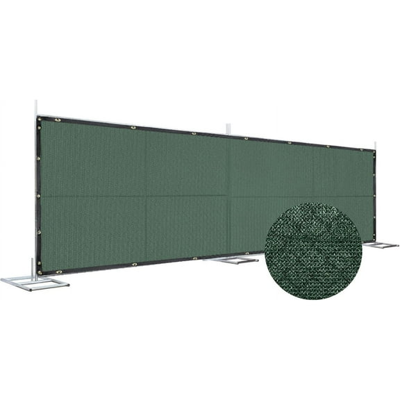 Privacy Fence Screen - 6ft x 25ft - 85% Blockage - Premium Weather Resistant Privacy Screen with Reinforced Hems and Grommets for  and Residential Outdoor Spaces - Green
