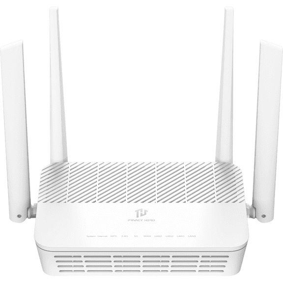 Privacy Hero 2 VPN Router by FlashRouters Built-In Streaming-Focused VPN for US, EU & Canada Whole-Home Privacy Router