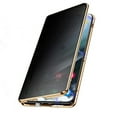 thumbnail image 1 of Privacy Magnetic Case for Samsung Galaxy S22 Ultra, Dteck Magnetic Adsorption Privacy Screen Protector Double Sided Tempered Glass Metal Bumper Frame Anti-Peeping Phone Case Anti-Spy Cover,Gold, 1 of 5