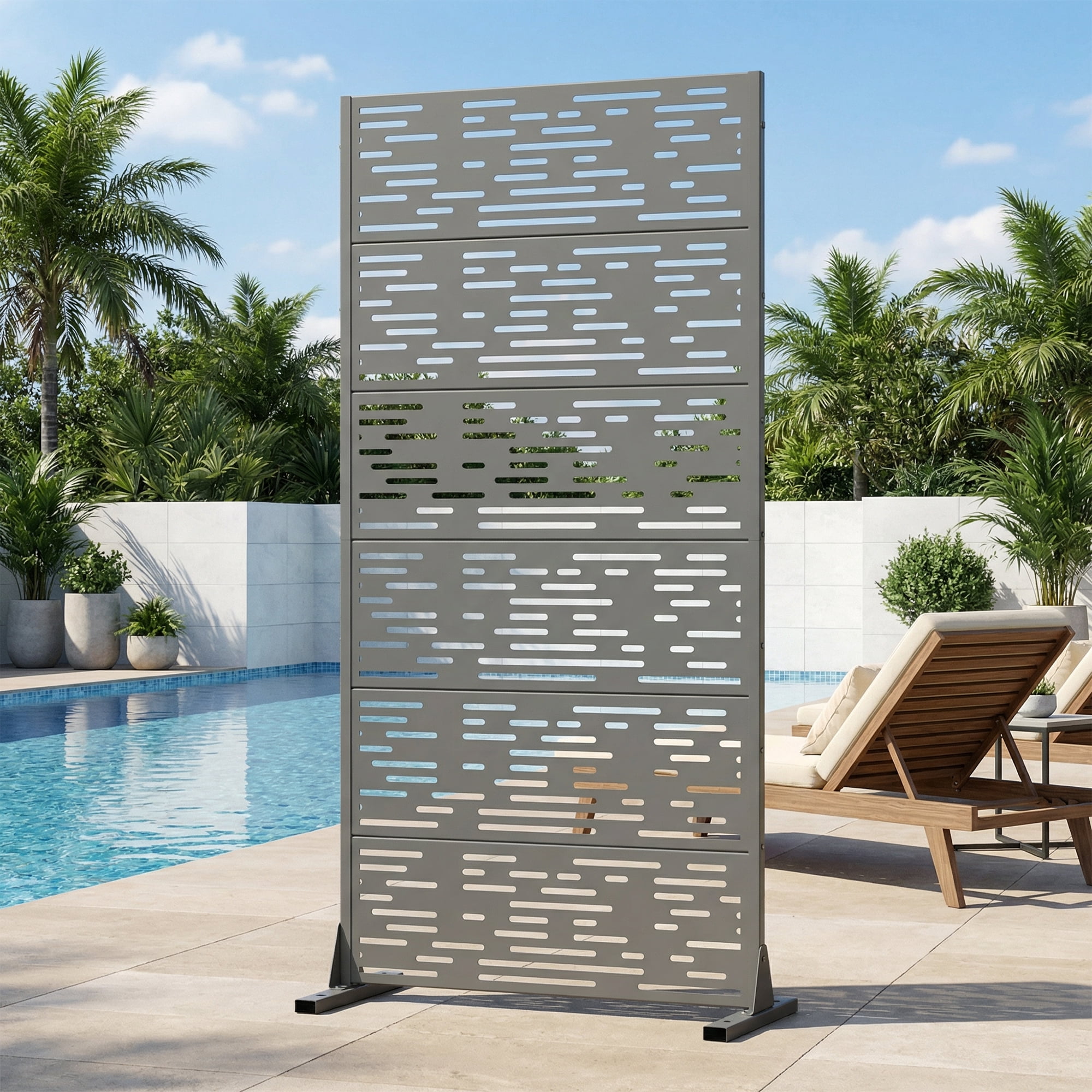 Privacy Metal Screen Fence Panel