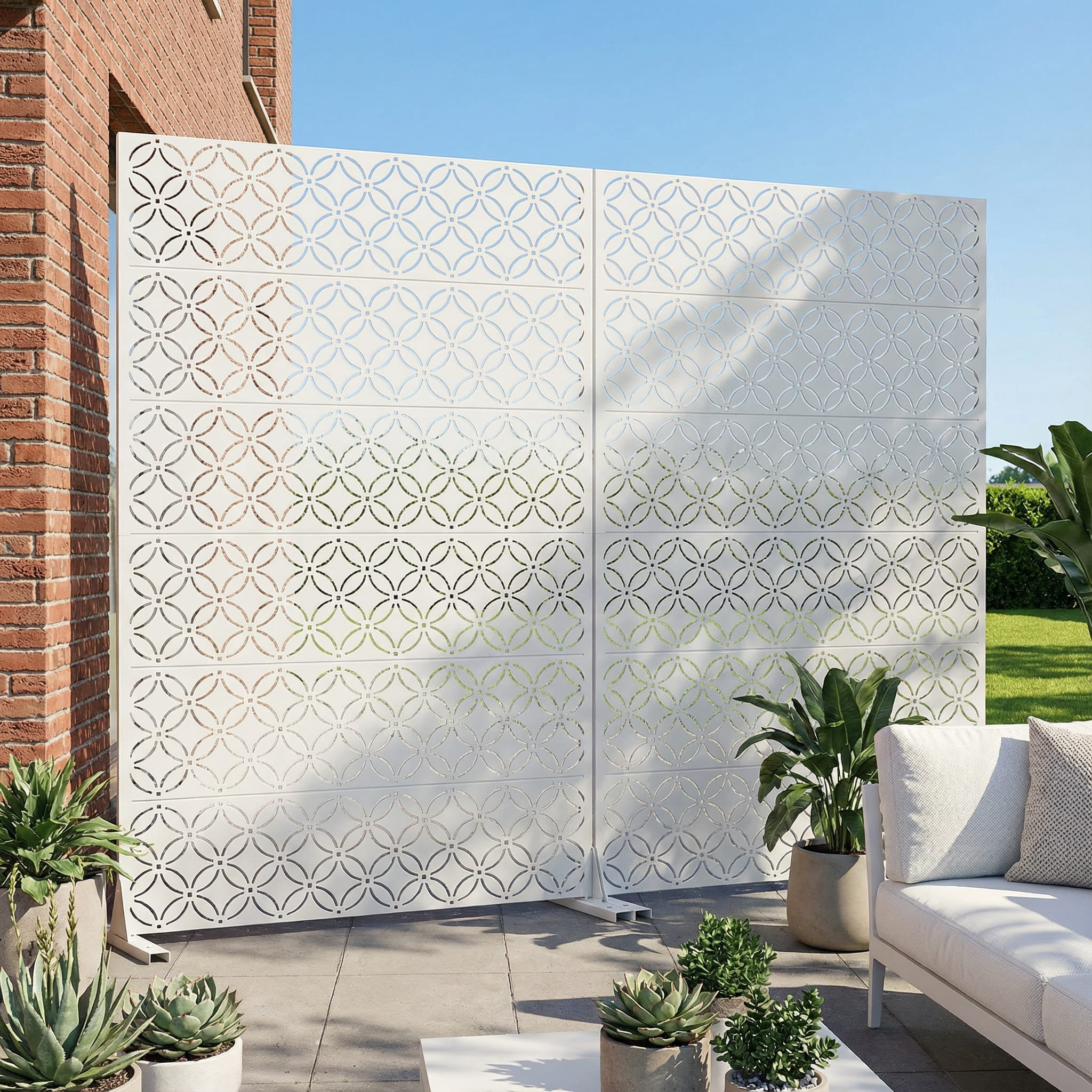 Privacy Metal Screen Fence Panel