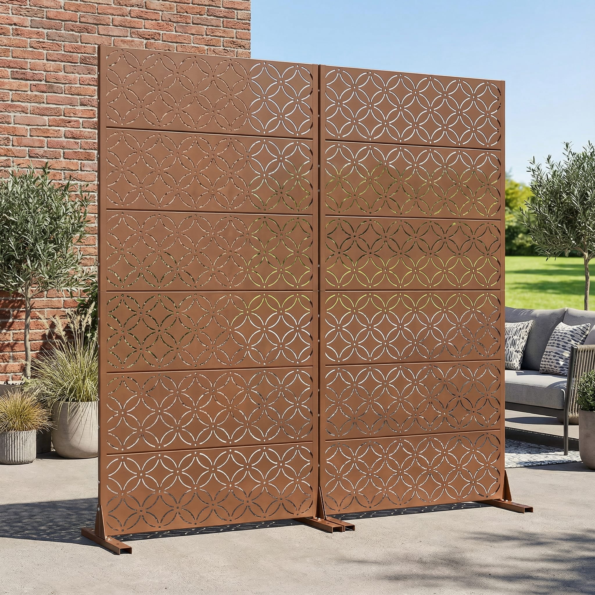 Privacy Metal Screen Fence Panel