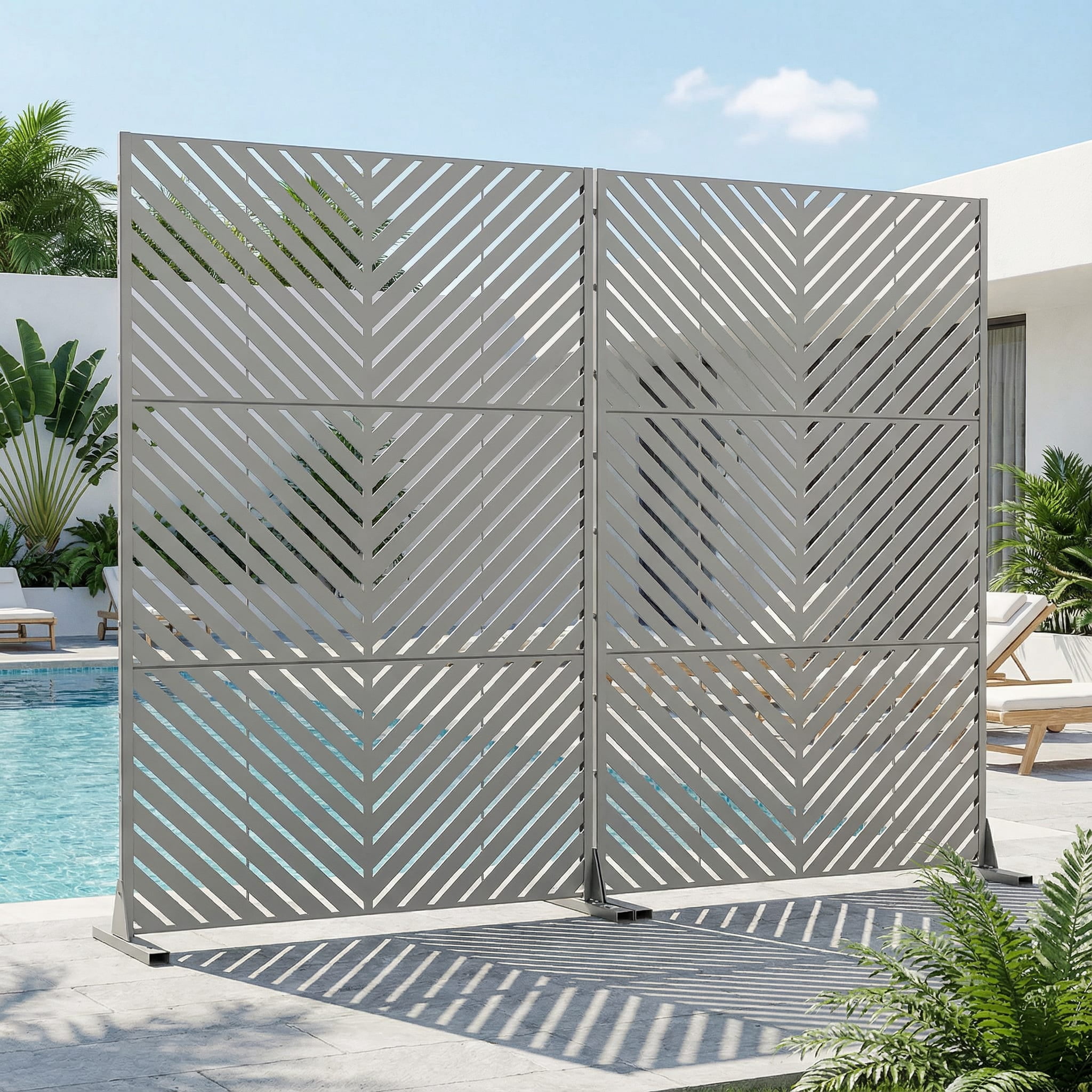 Privacy Metal Screen Fence Panel