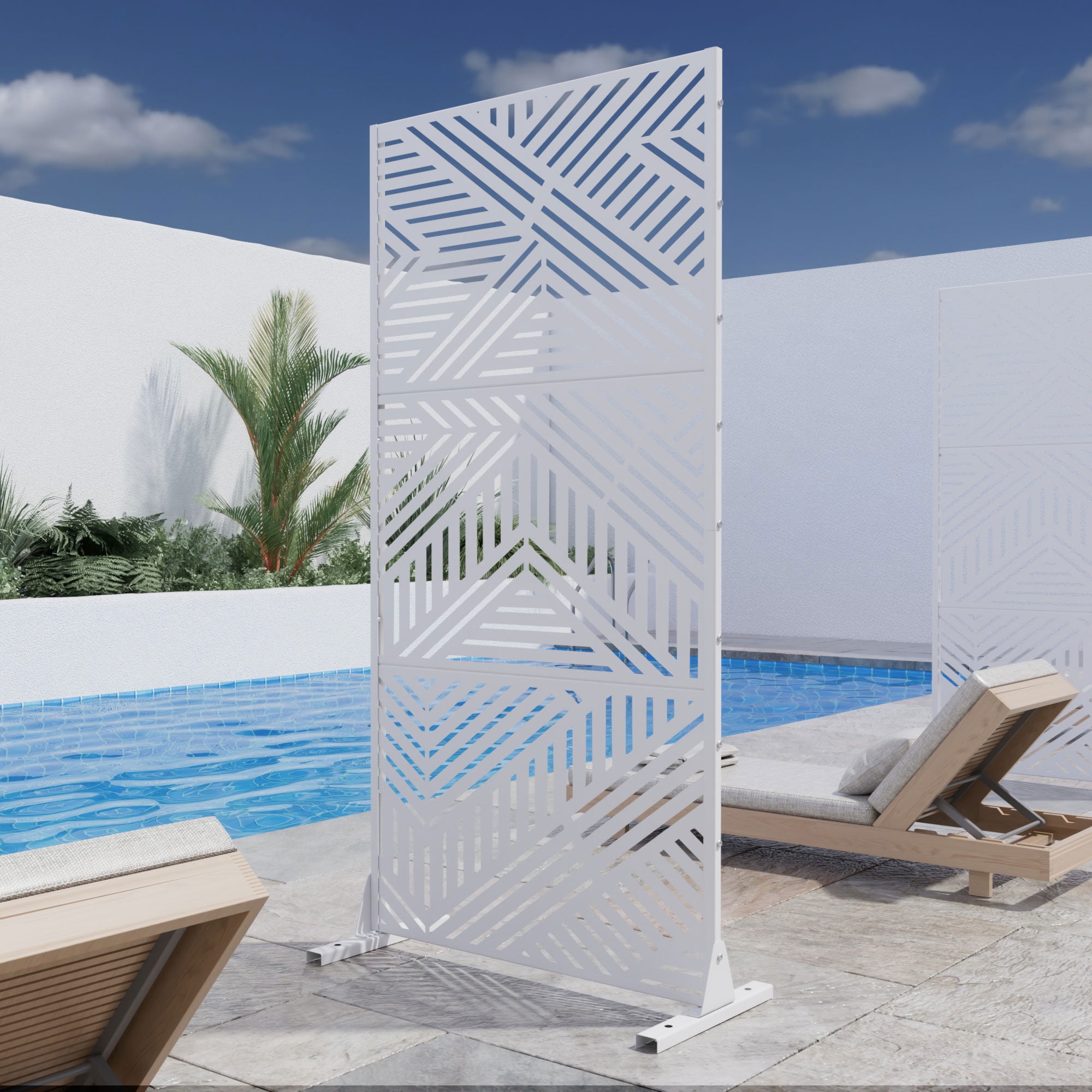 Privacy Metal Screen Fence Panel