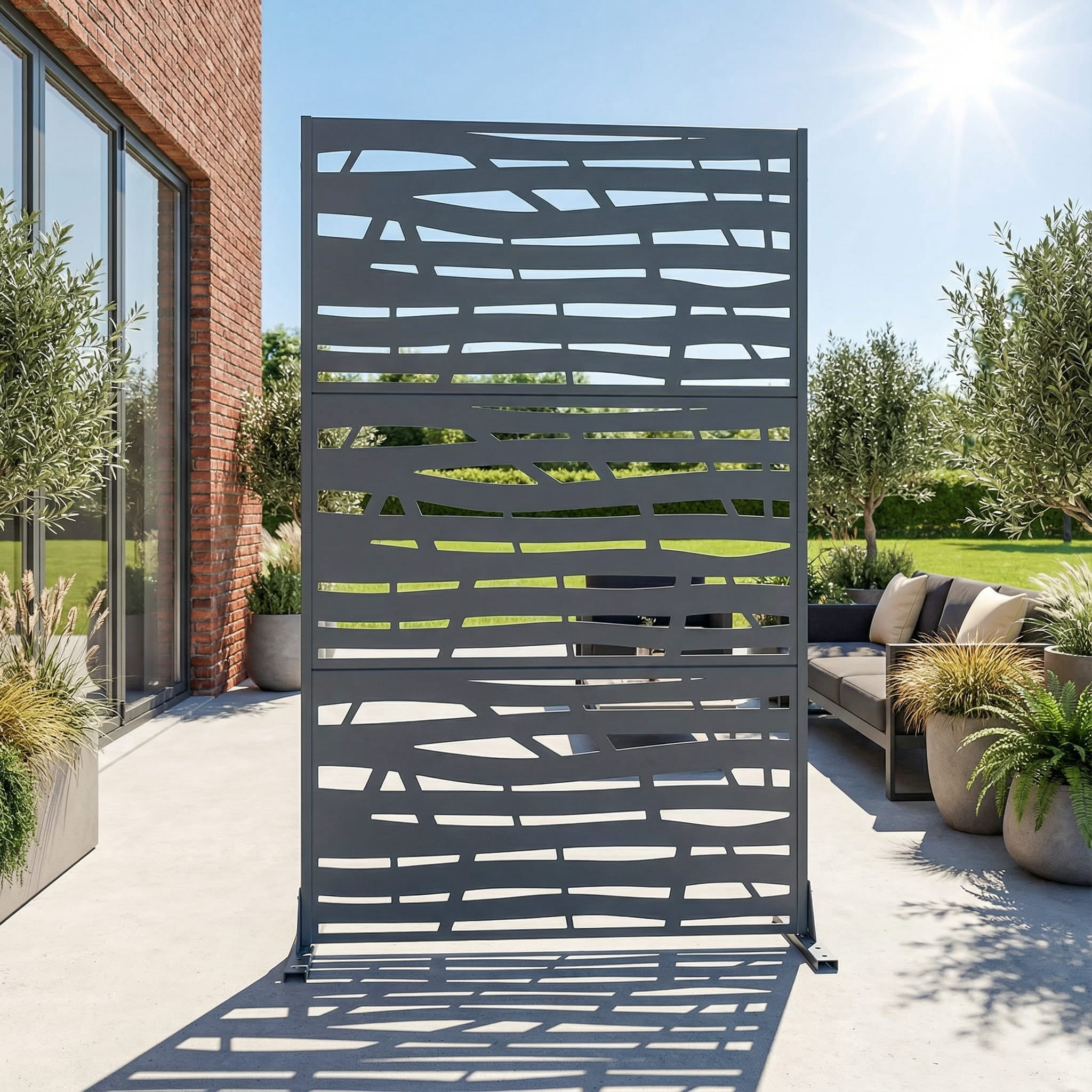 Privacy Metal Screen Fence Panel
