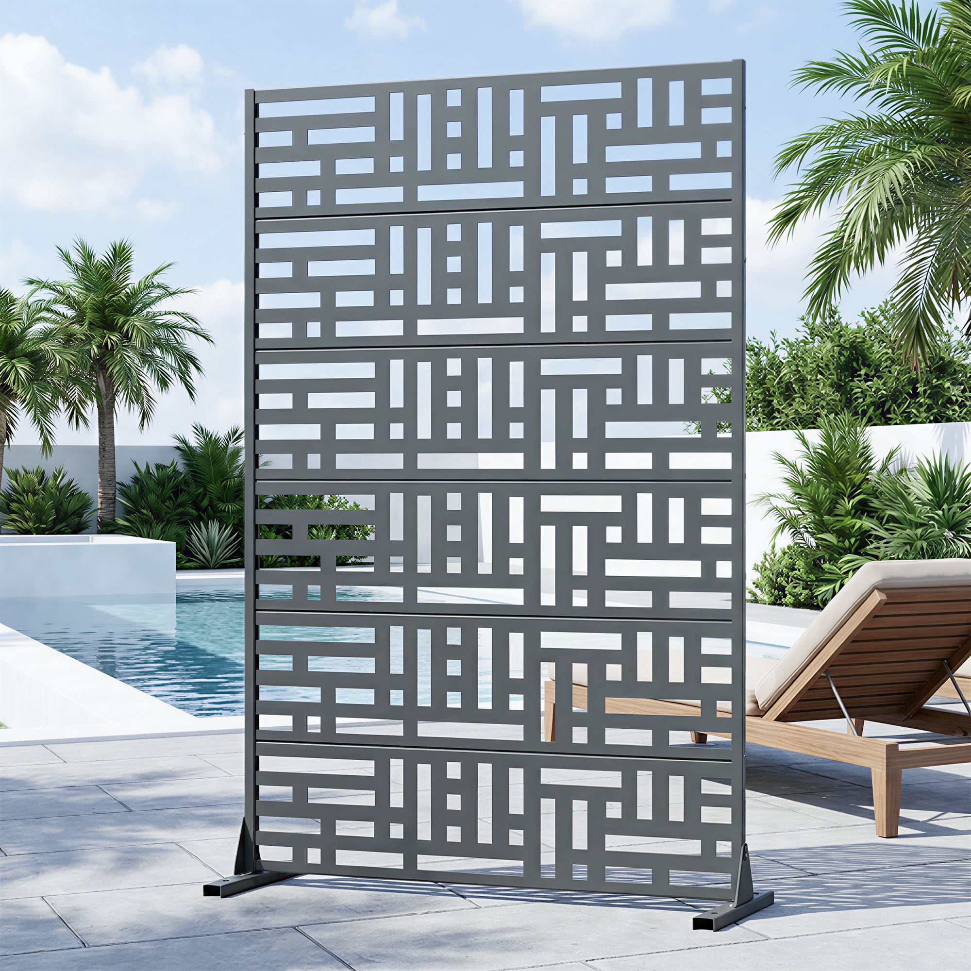 Privacy Metal Screen Fence Panel