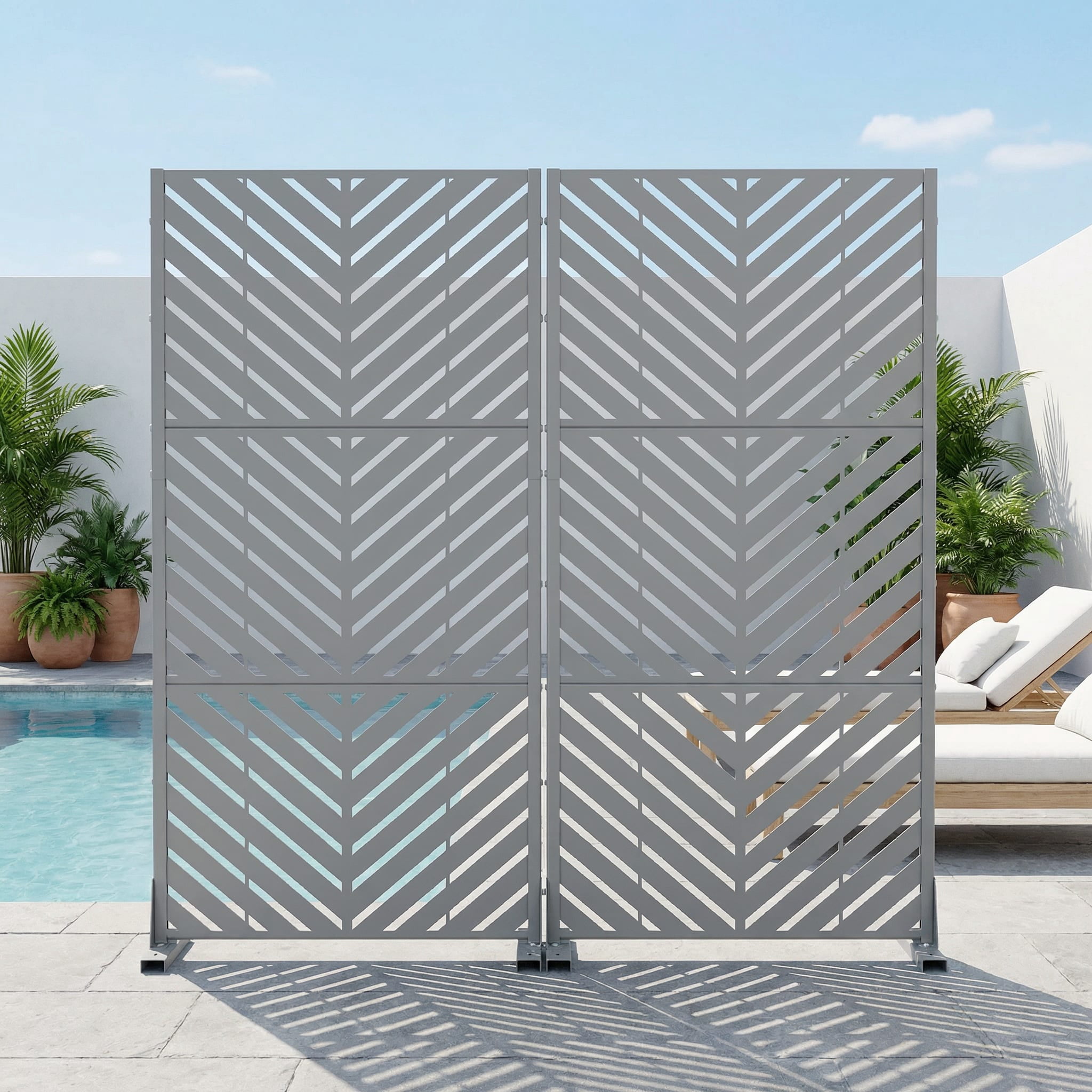 Privacy Metal Screen Fence Panel