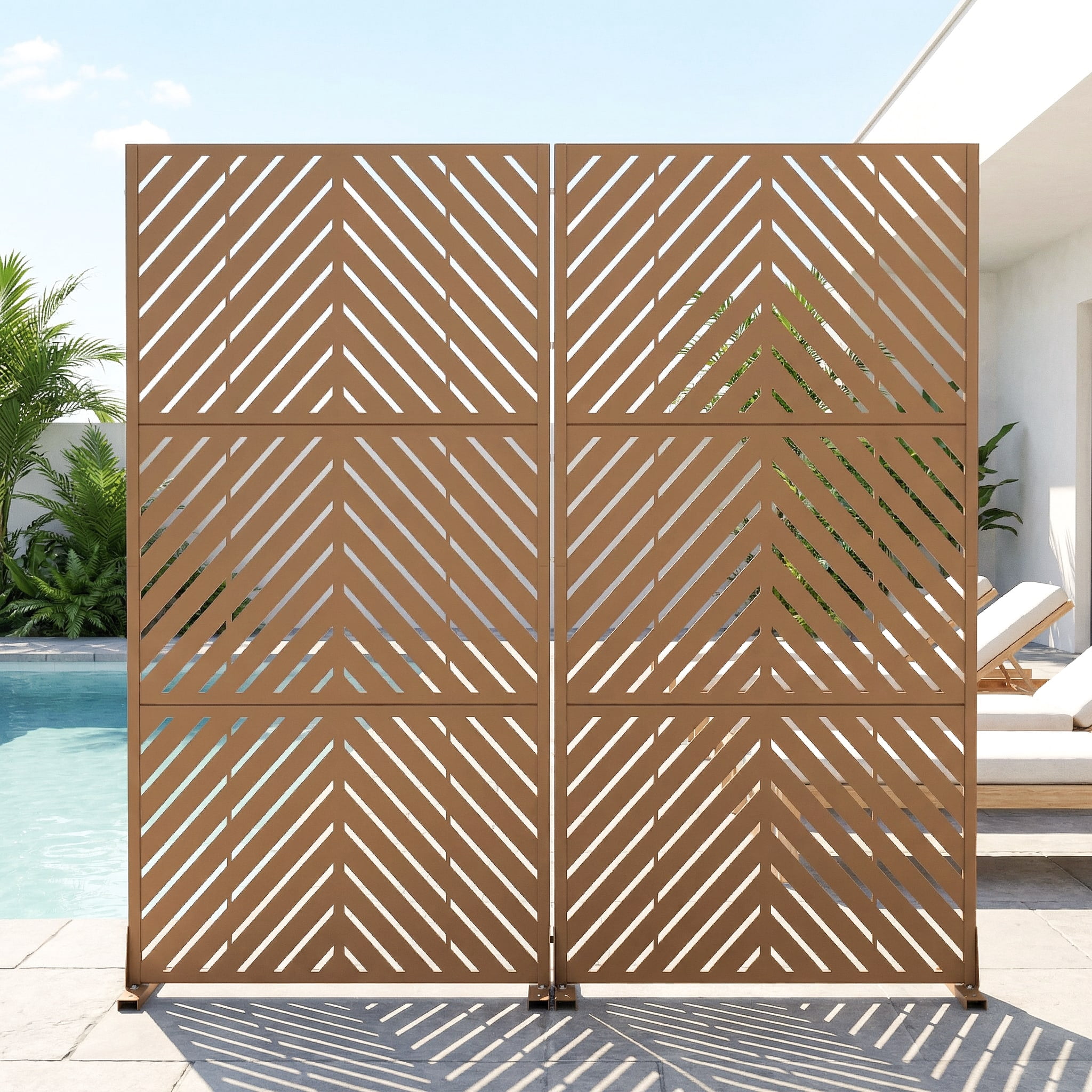 Privacy Metal Screen Fence Panel
