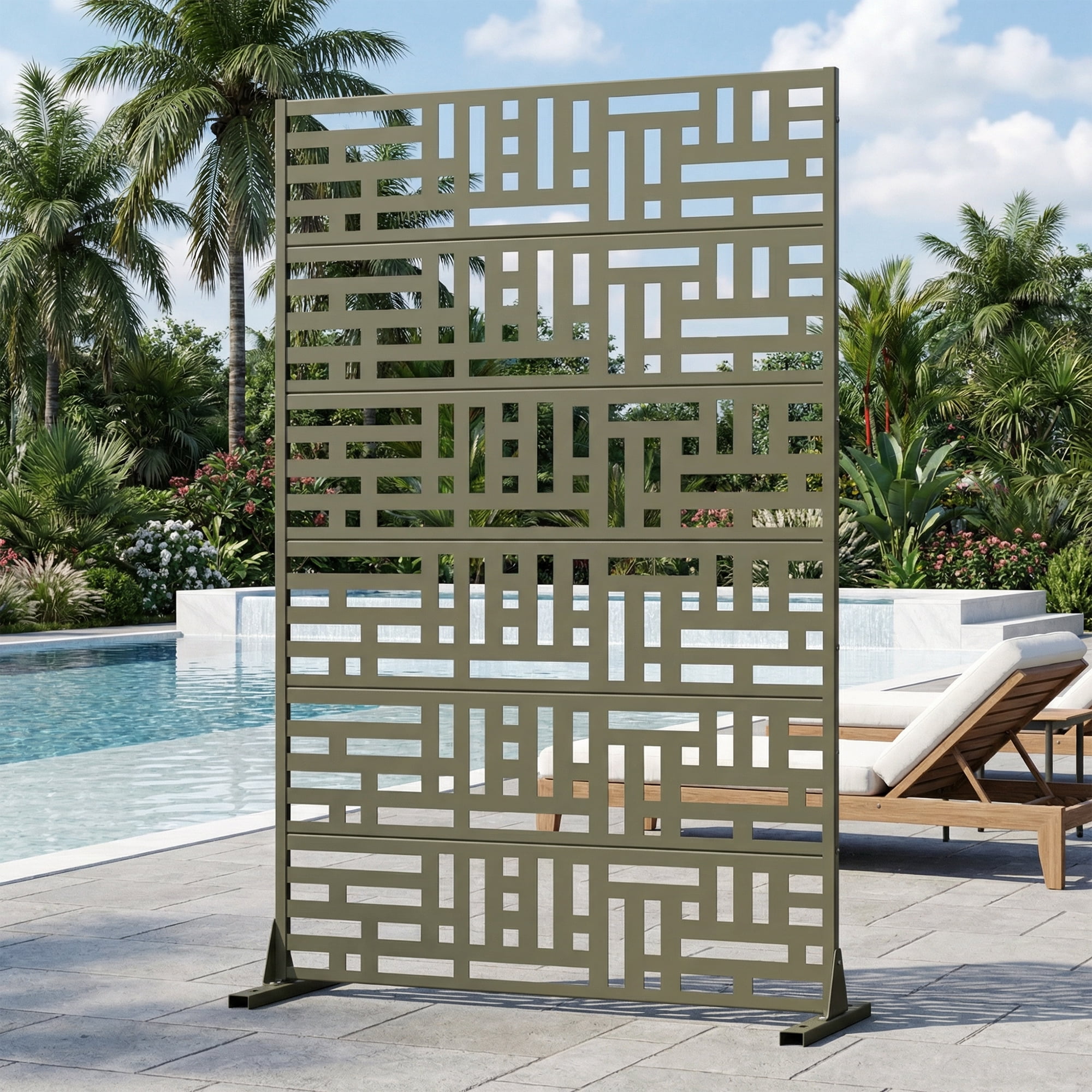 Privacy Metal Screen Fence Panel