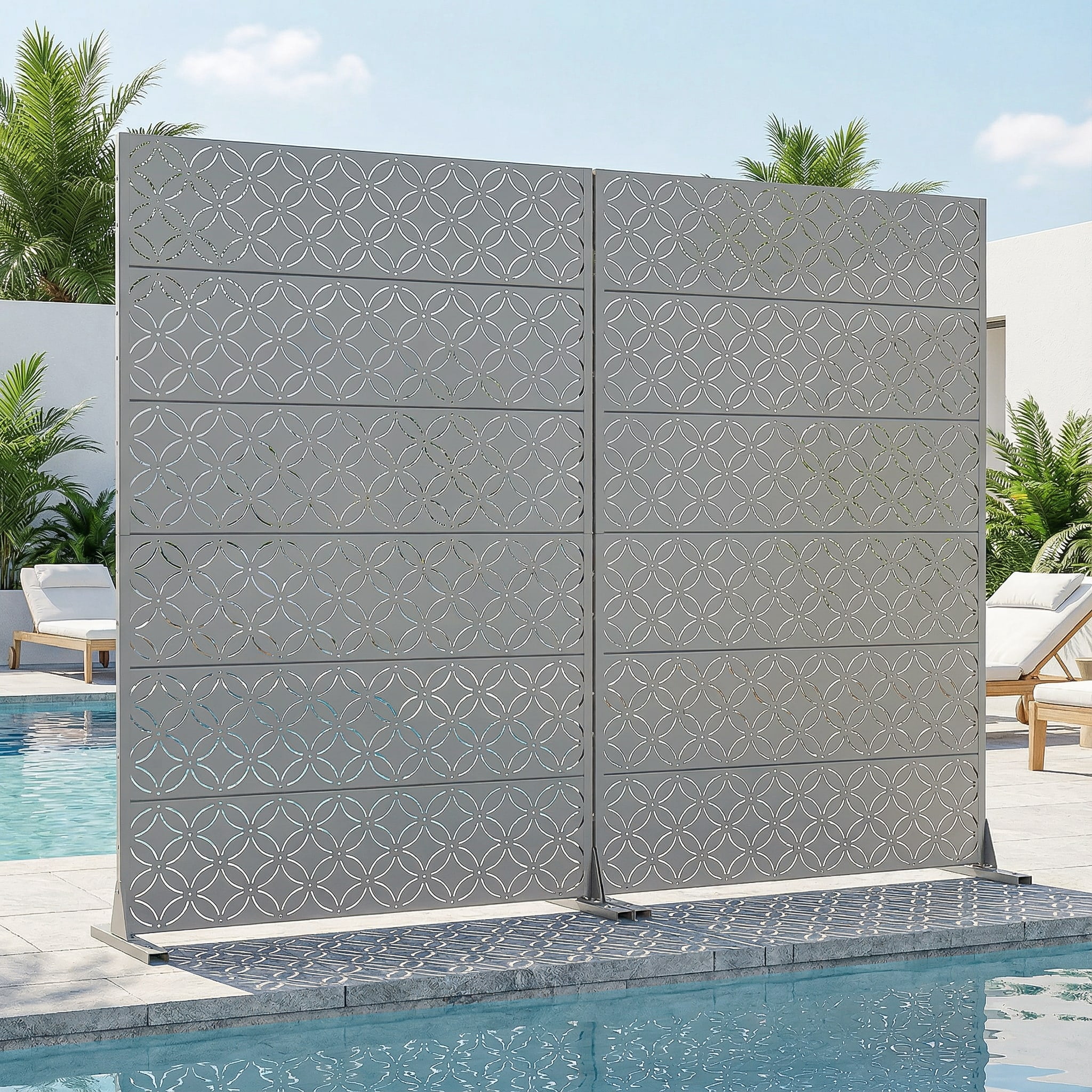 Privacy Metal Screen Fence Panel