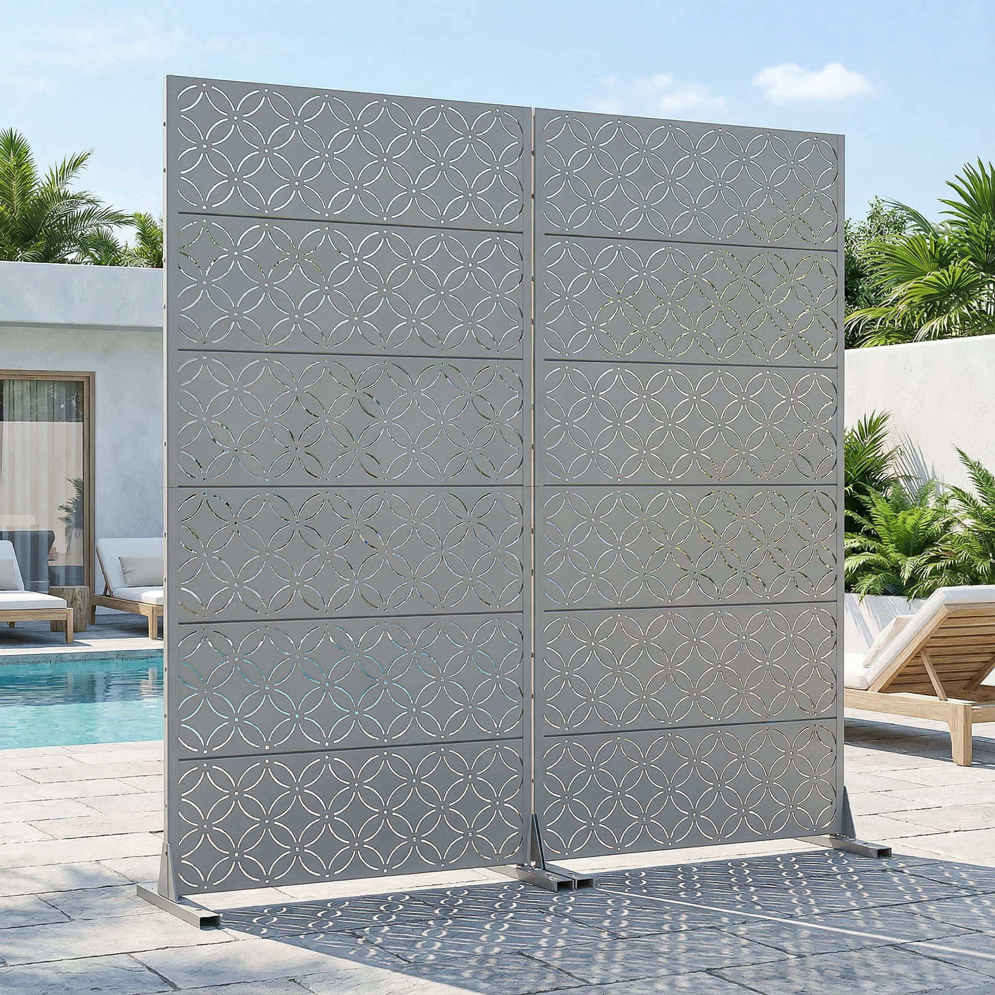 Privacy Metal Screen Fence Panel