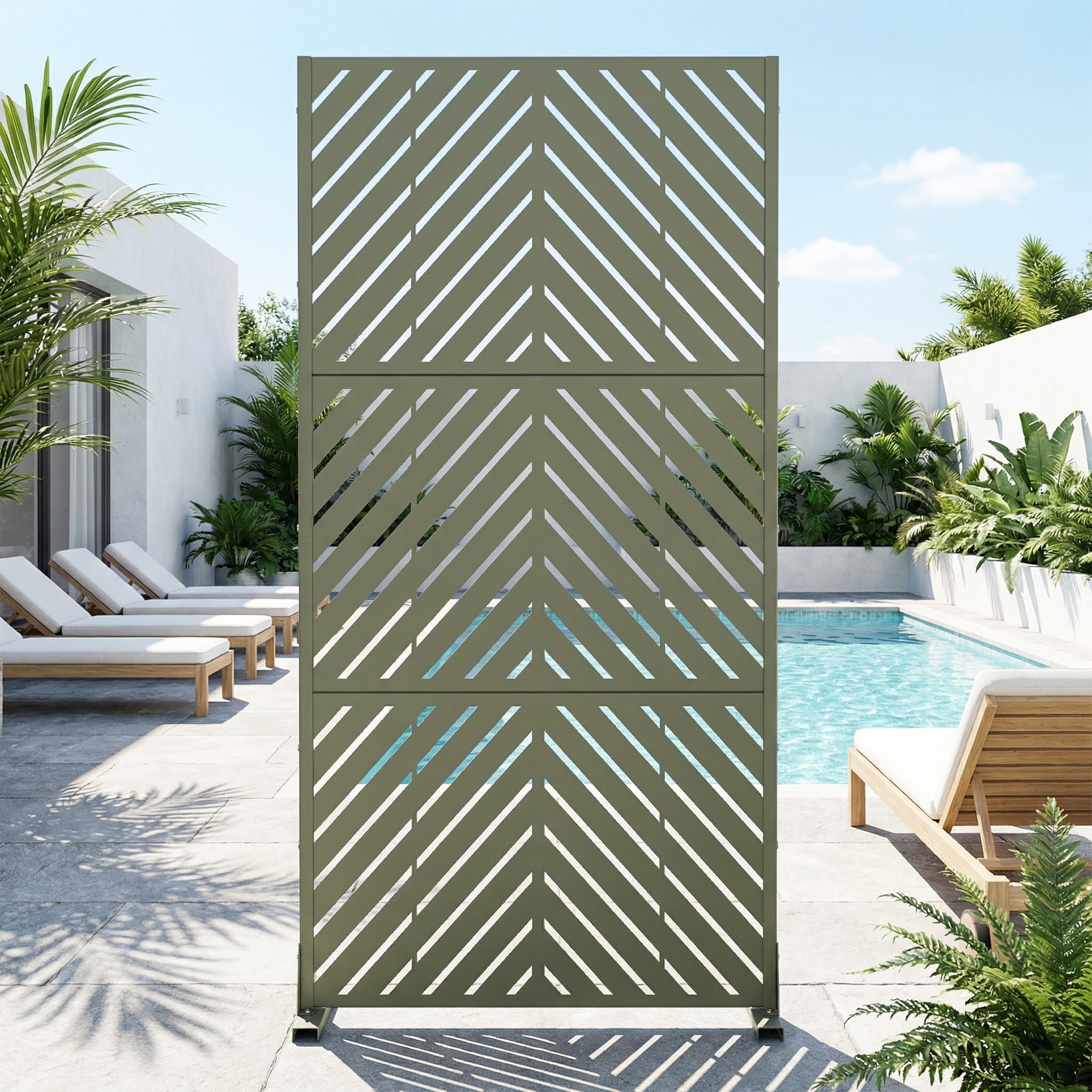 Privacy Metal Screen Fence Panel