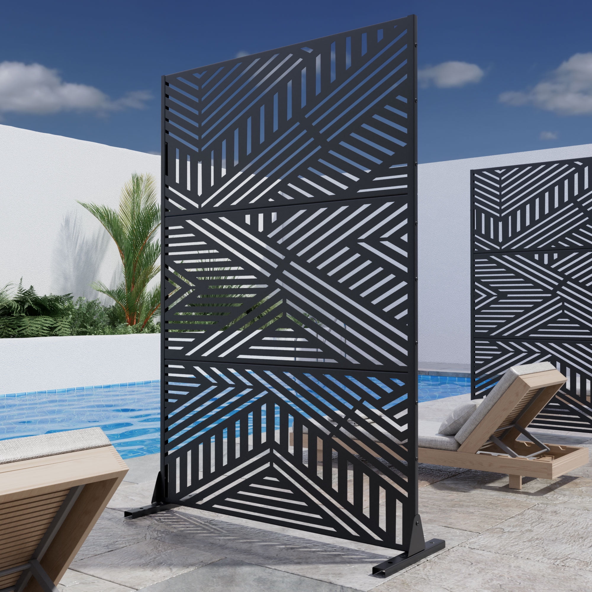 Privacy Metal Screen Fence Panel