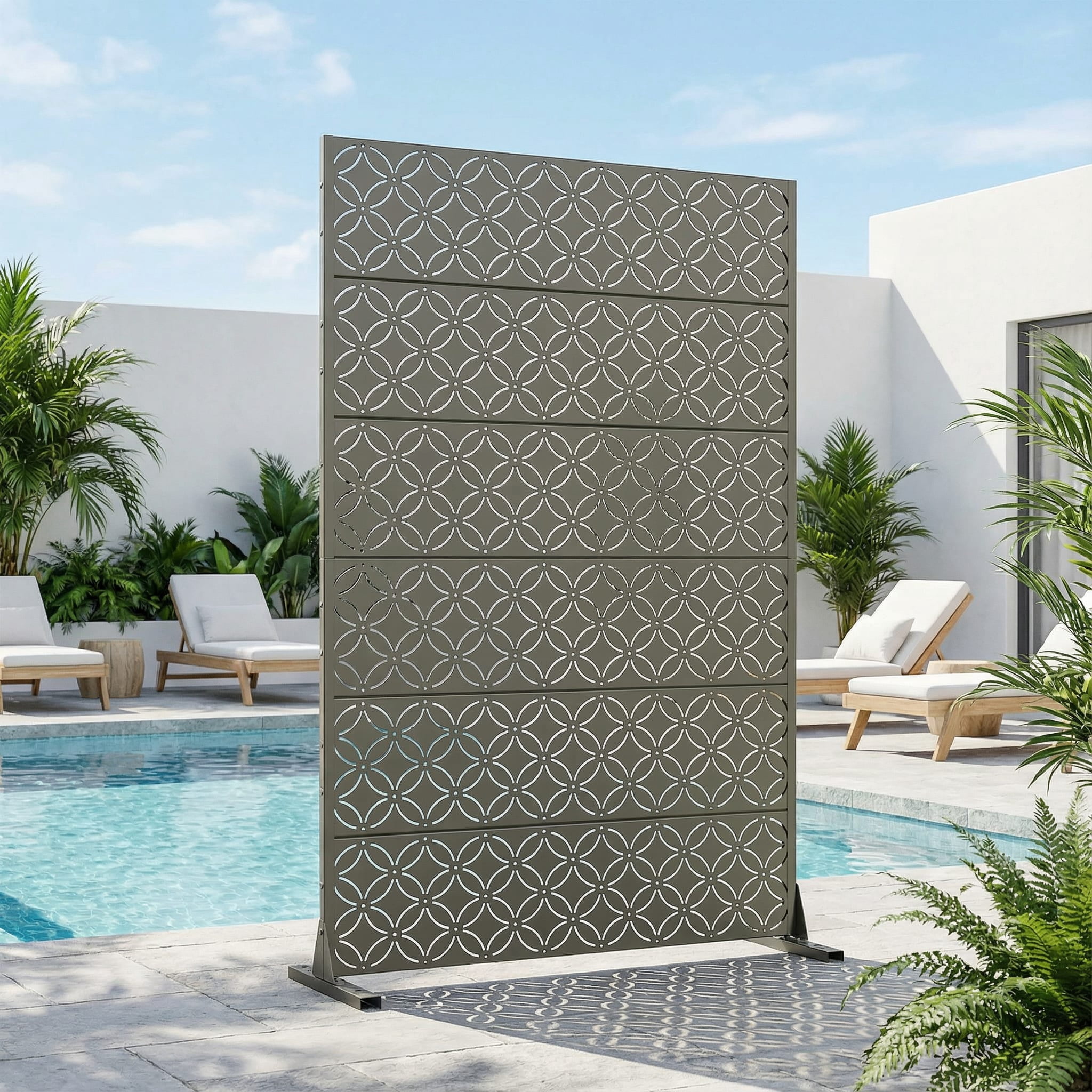 Privacy Metal Screen Fence Panel
