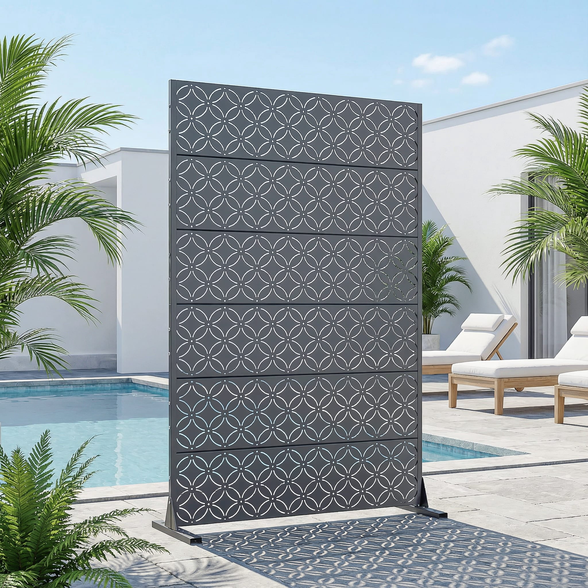Privacy Metal Screen Fence Panel