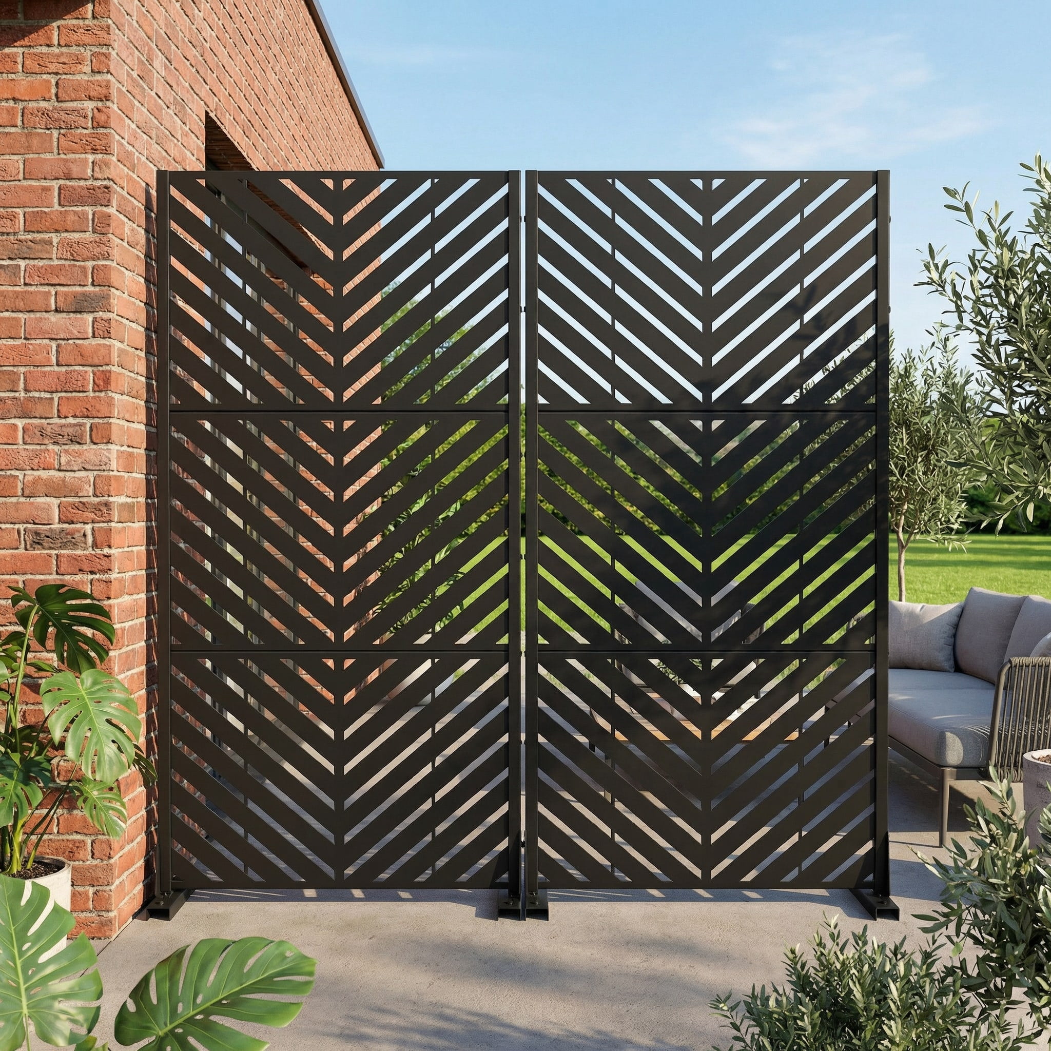Privacy Metal Screen Fence Panel