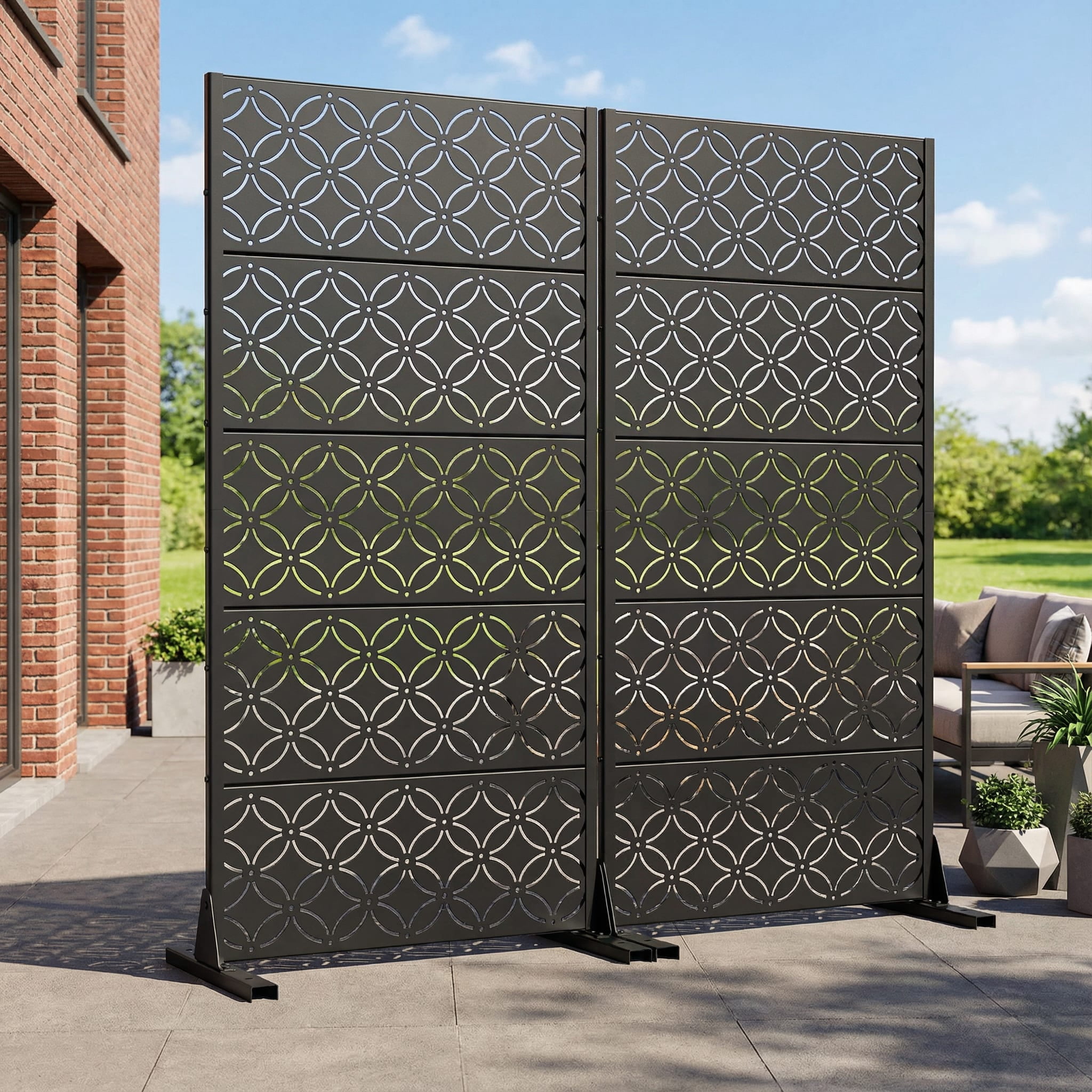 Privacy Metal Screen Fence Panel