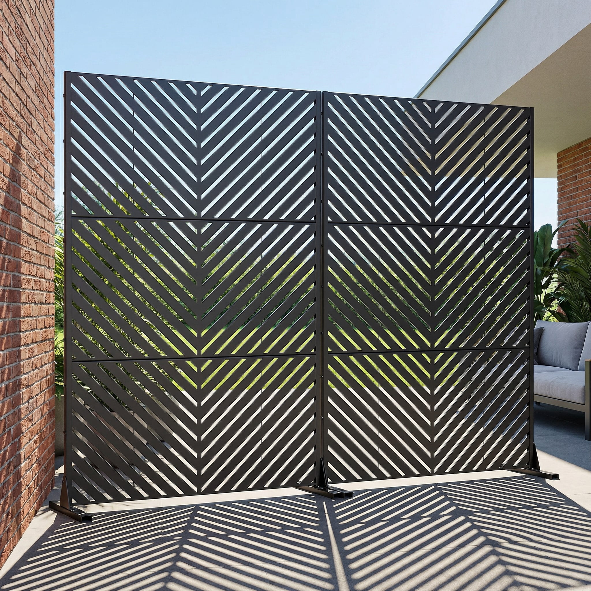 Privacy Metal Screen Fence Panel