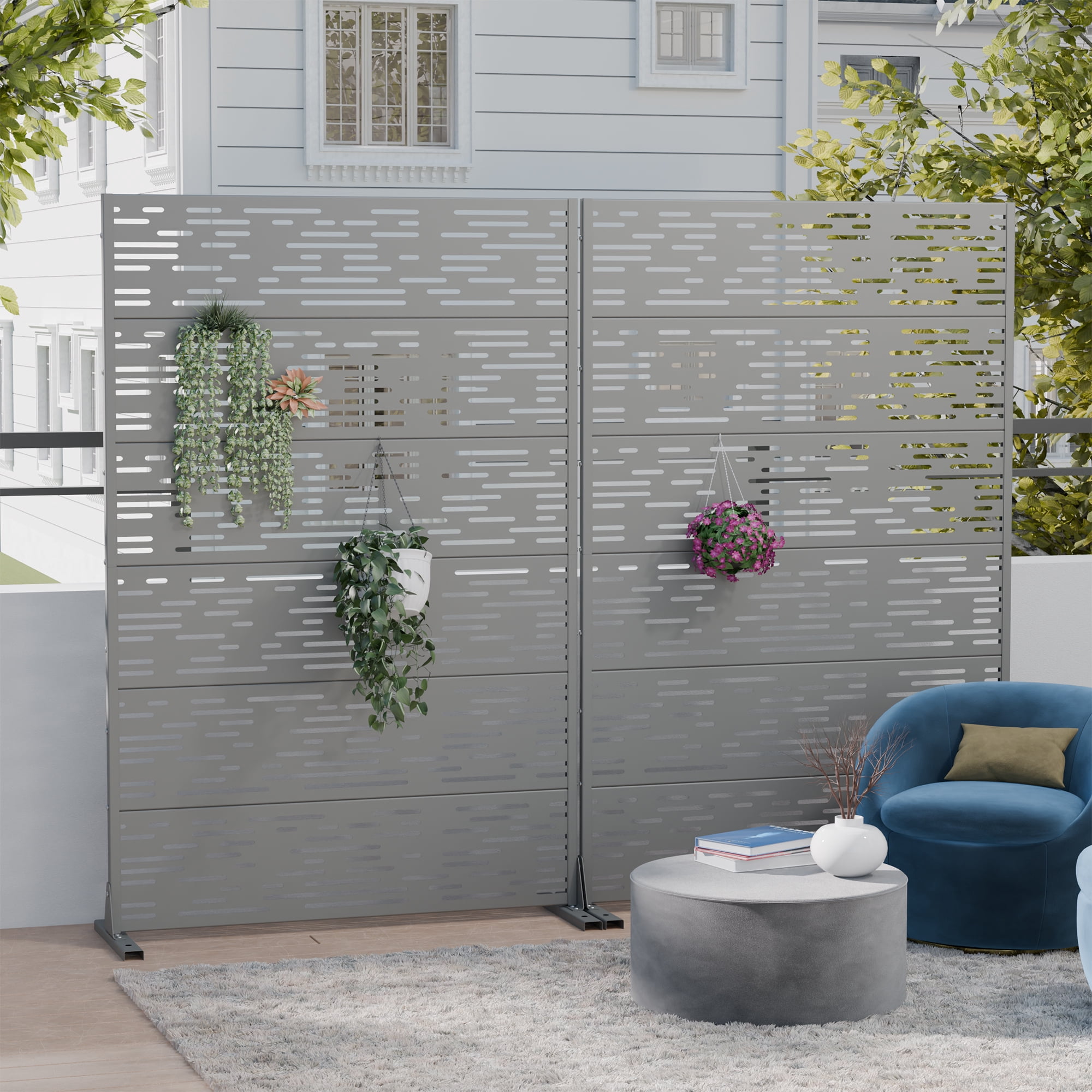 Privacy Metal Screen Fence Panel