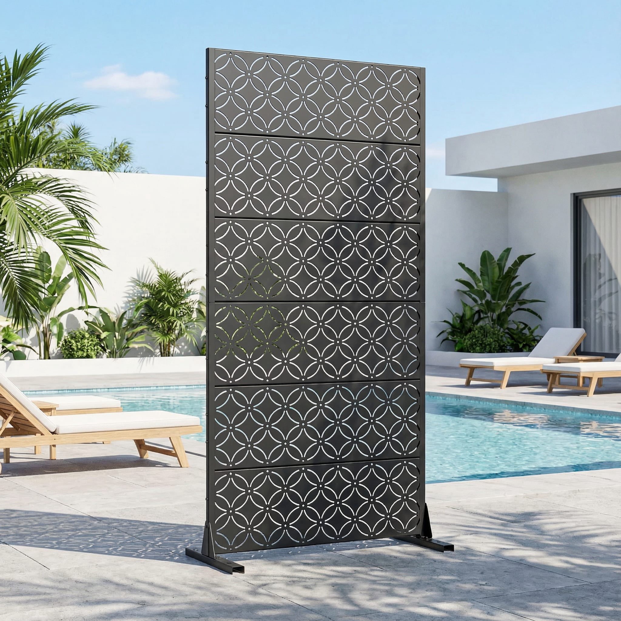 Privacy Metal Screen Fence Panel