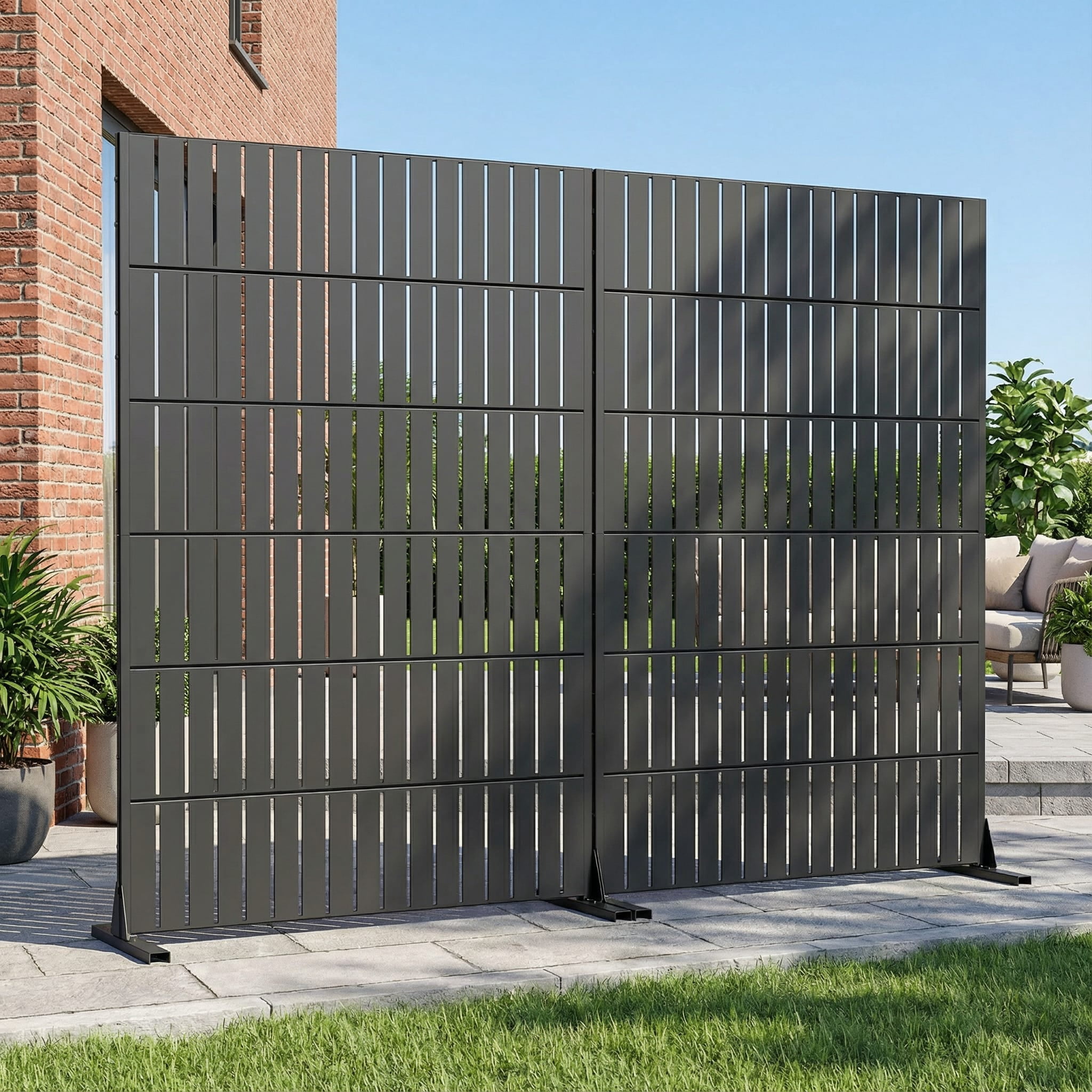 Privacy Metal Screen Fence Panel