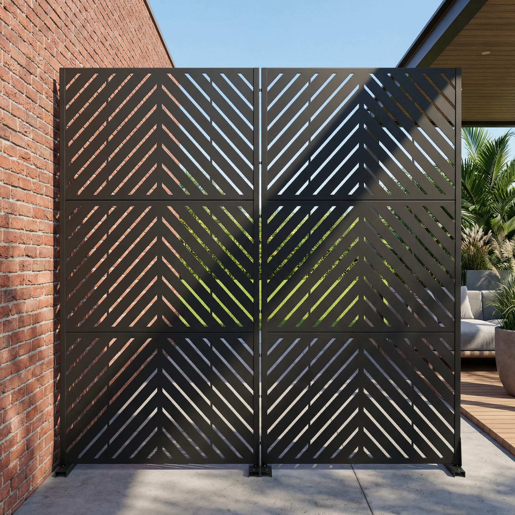 Privacy Metal Screen Fence Panel
