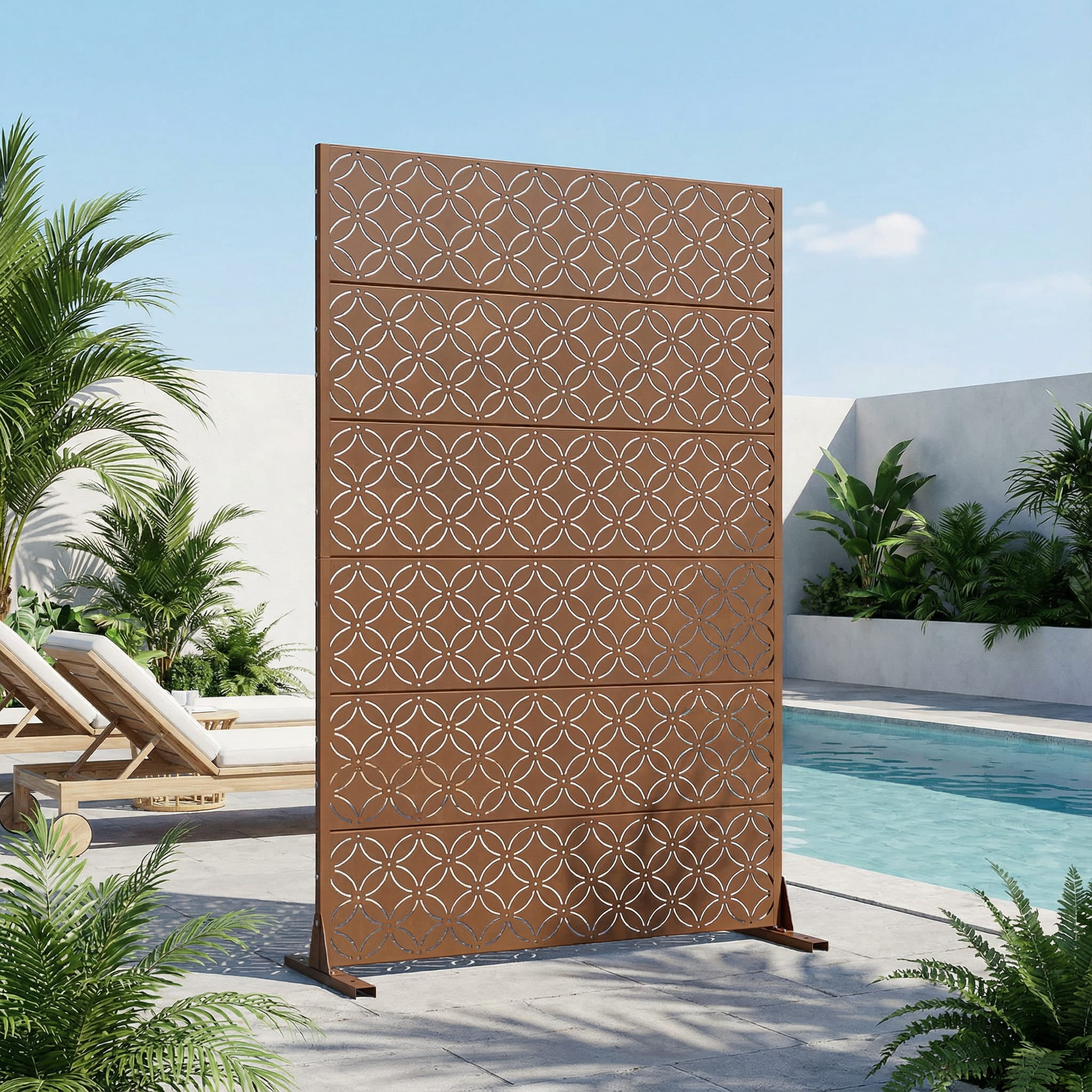 Privacy Metal Screen Fence Panel