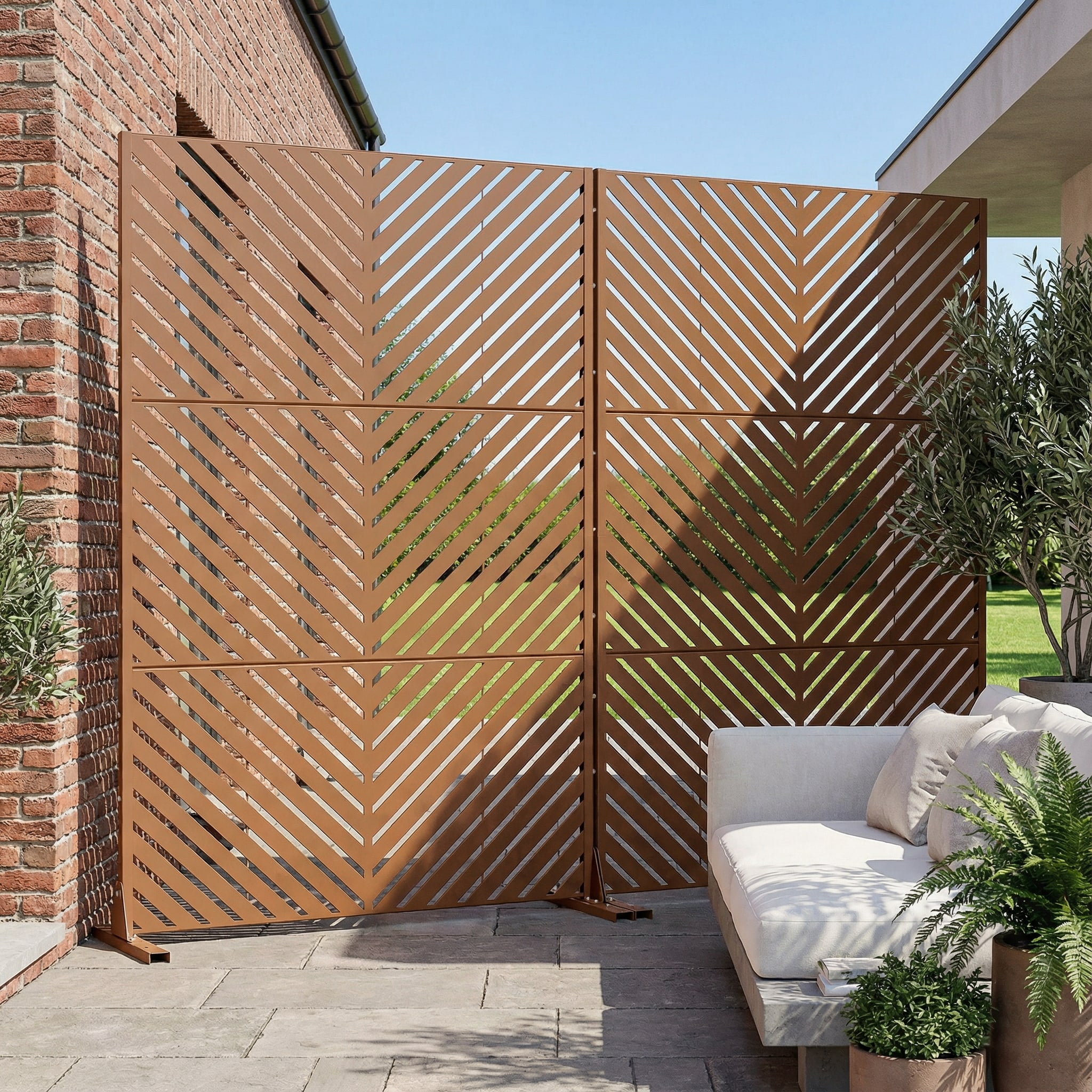 Privacy Metal Screen Fence Panel