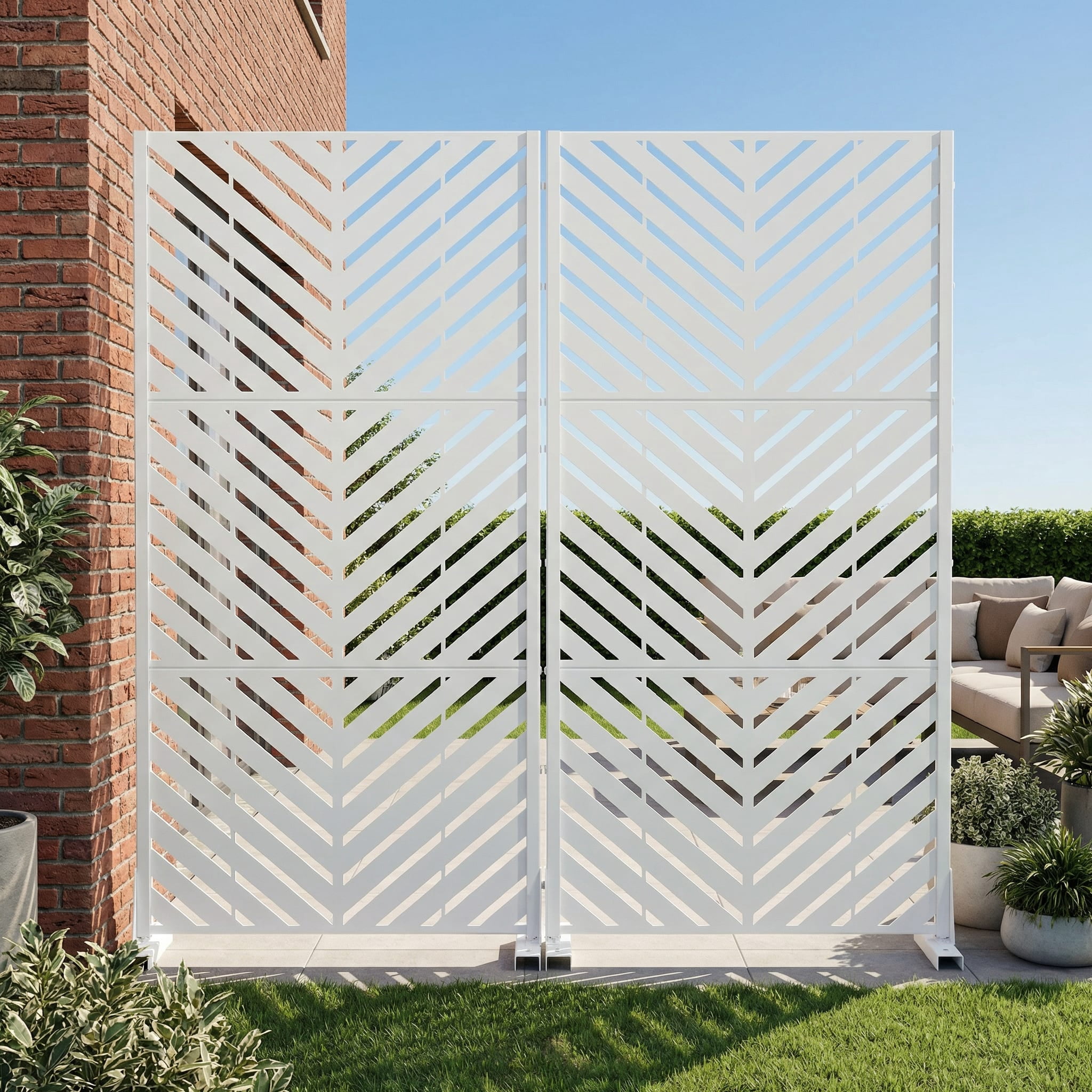 Privacy Metal Screen Fence Panel