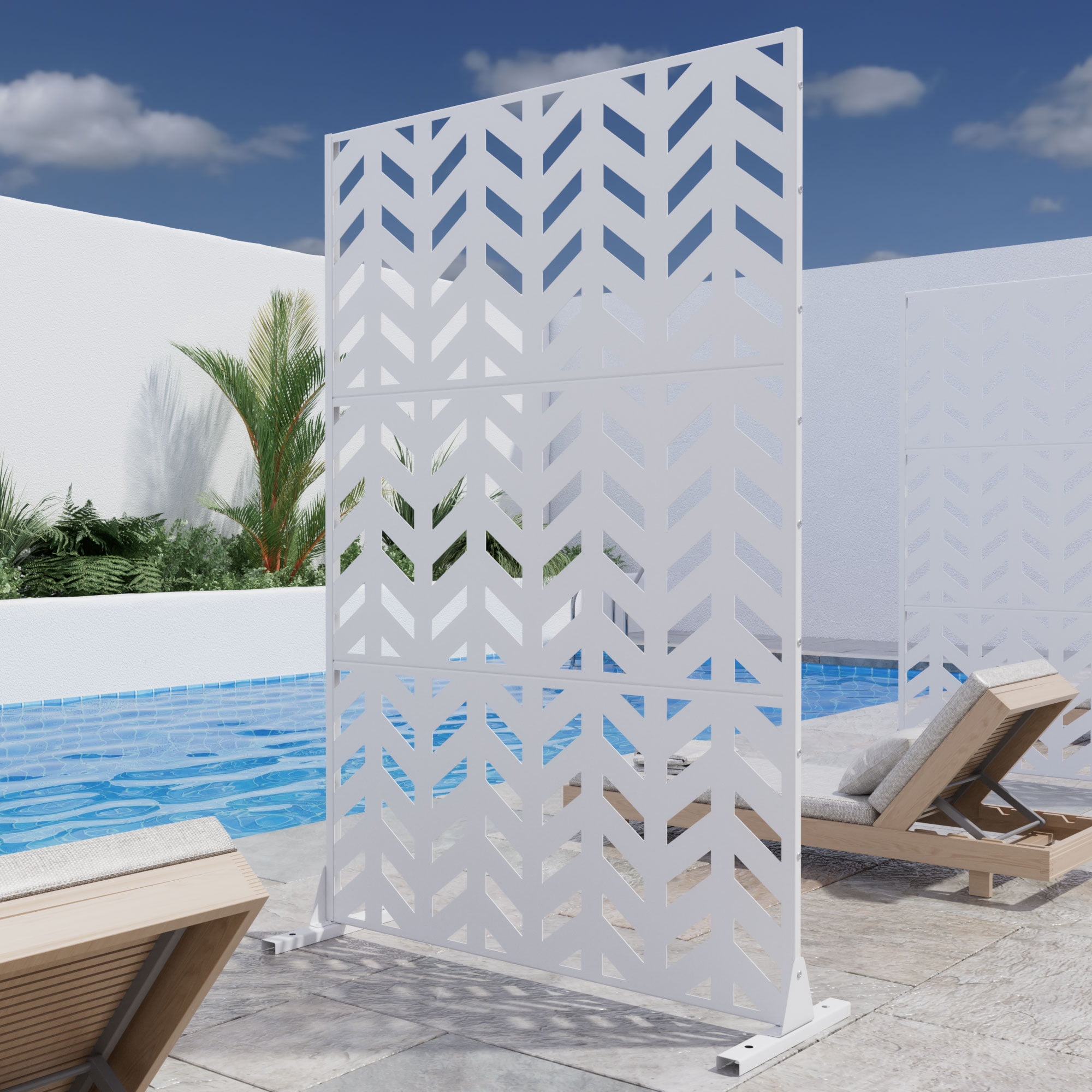 Privacy Metal Screen Fence Panel