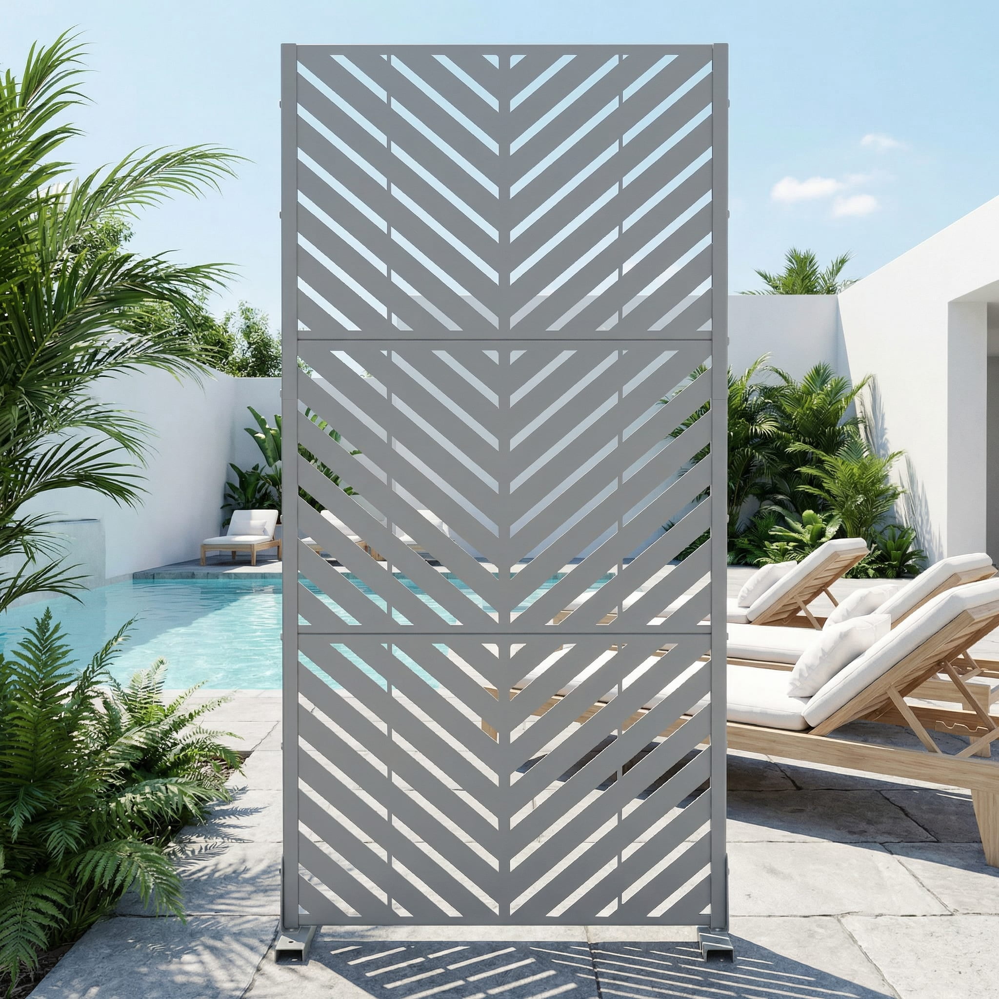 Privacy Metal Screen Fence Panel