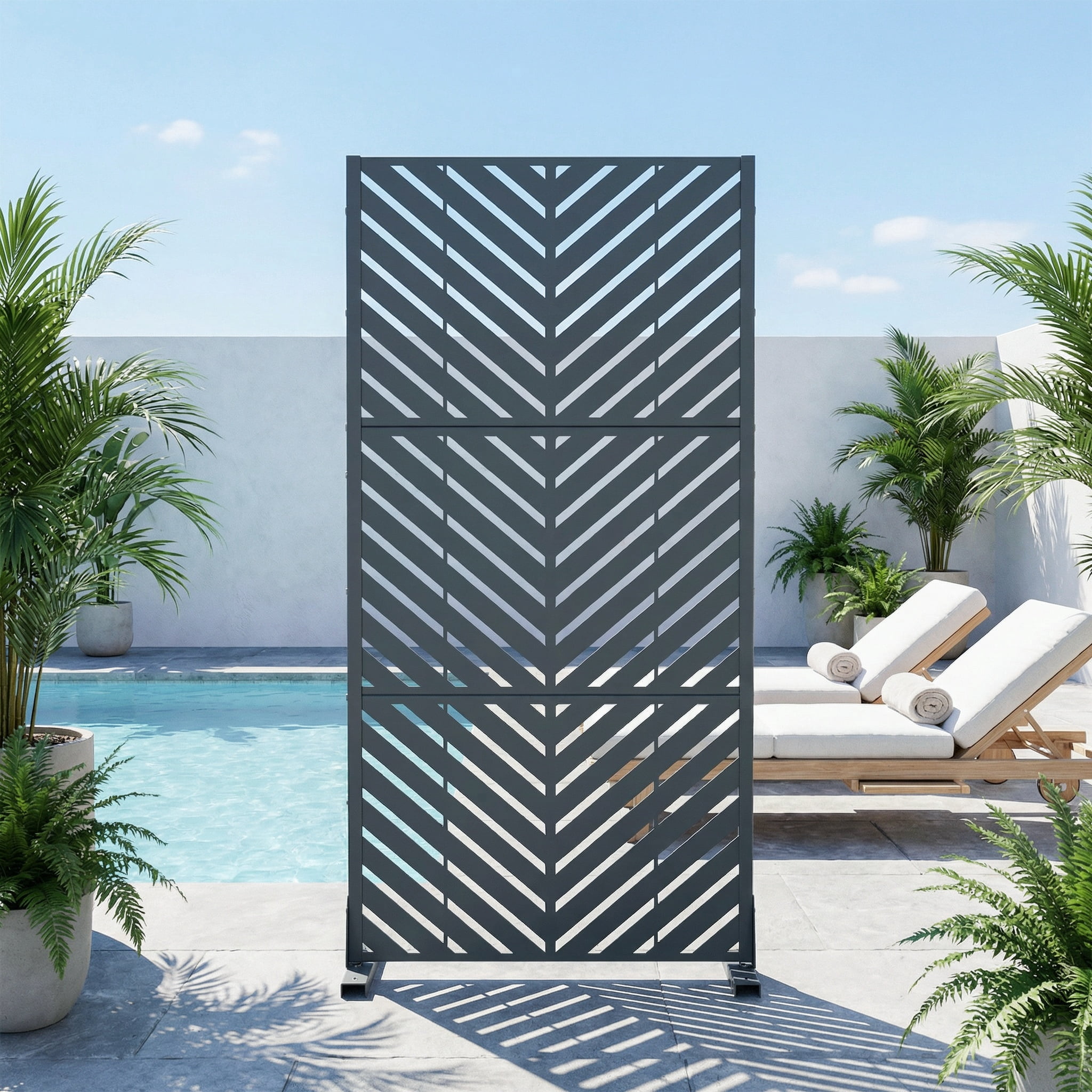 Privacy Metal Screen Fence Panel
