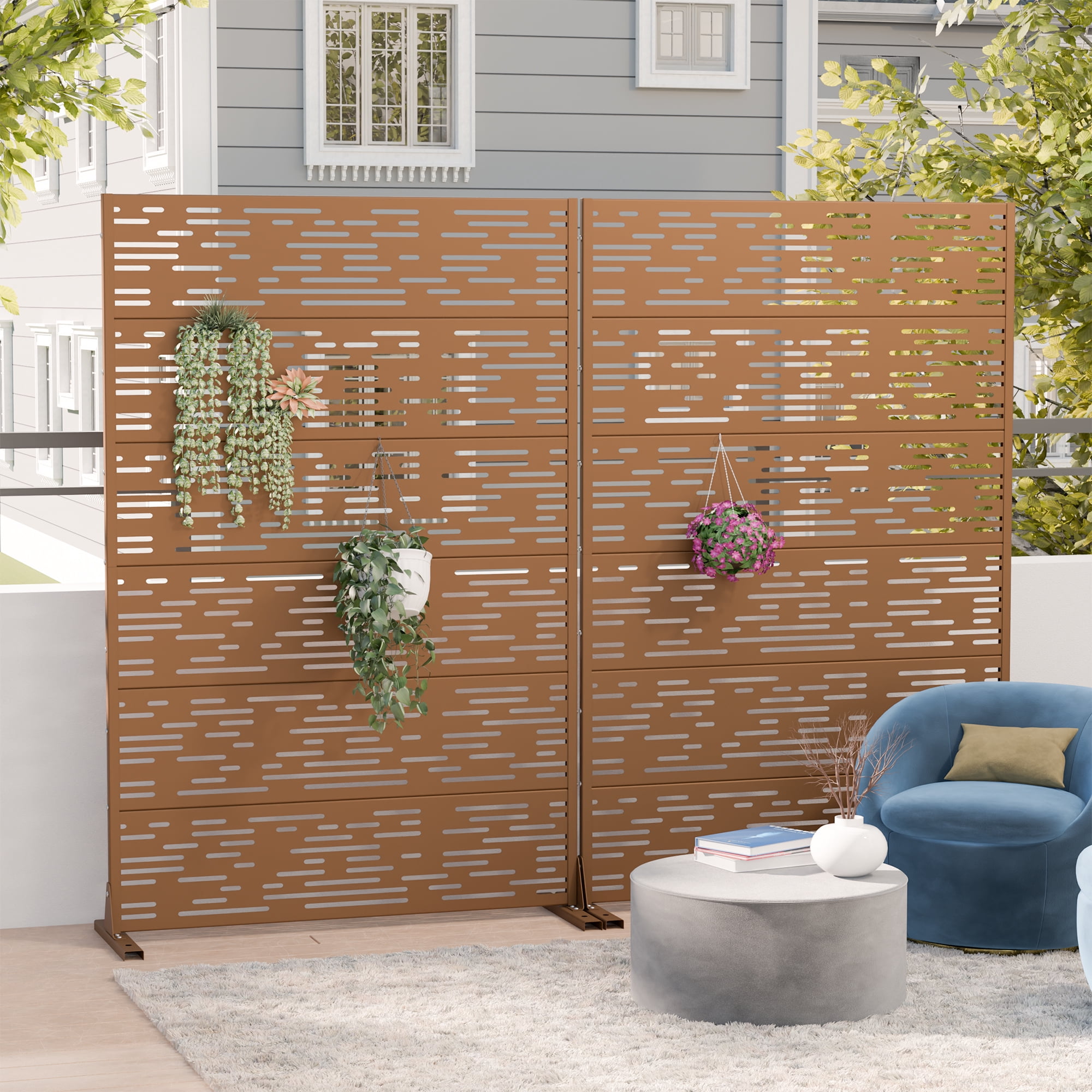 Privacy Metal Screen Fence Panel