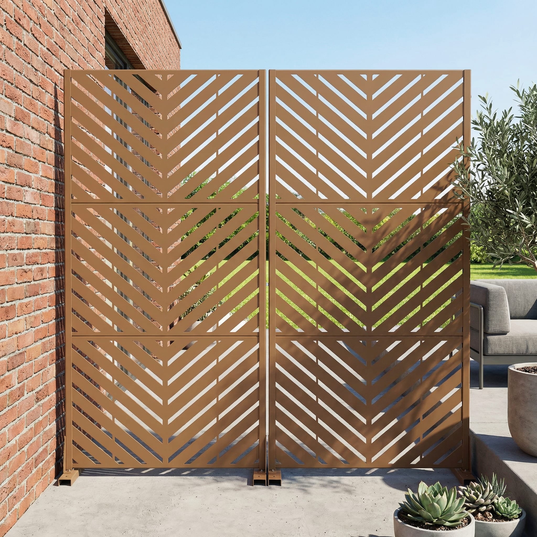 Privacy Metal Screen Fence Panel