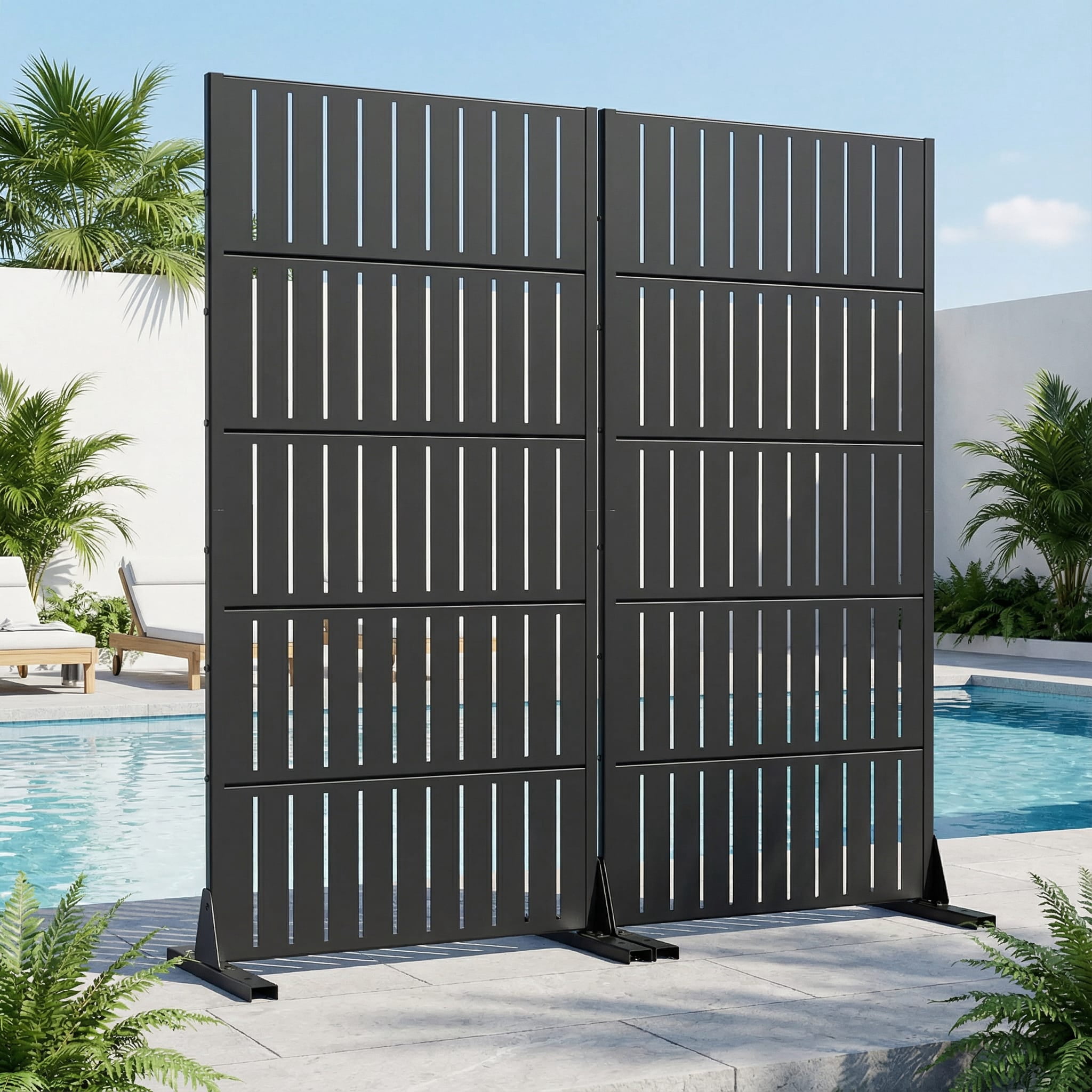 Privacy Metal Screen Fence Panel