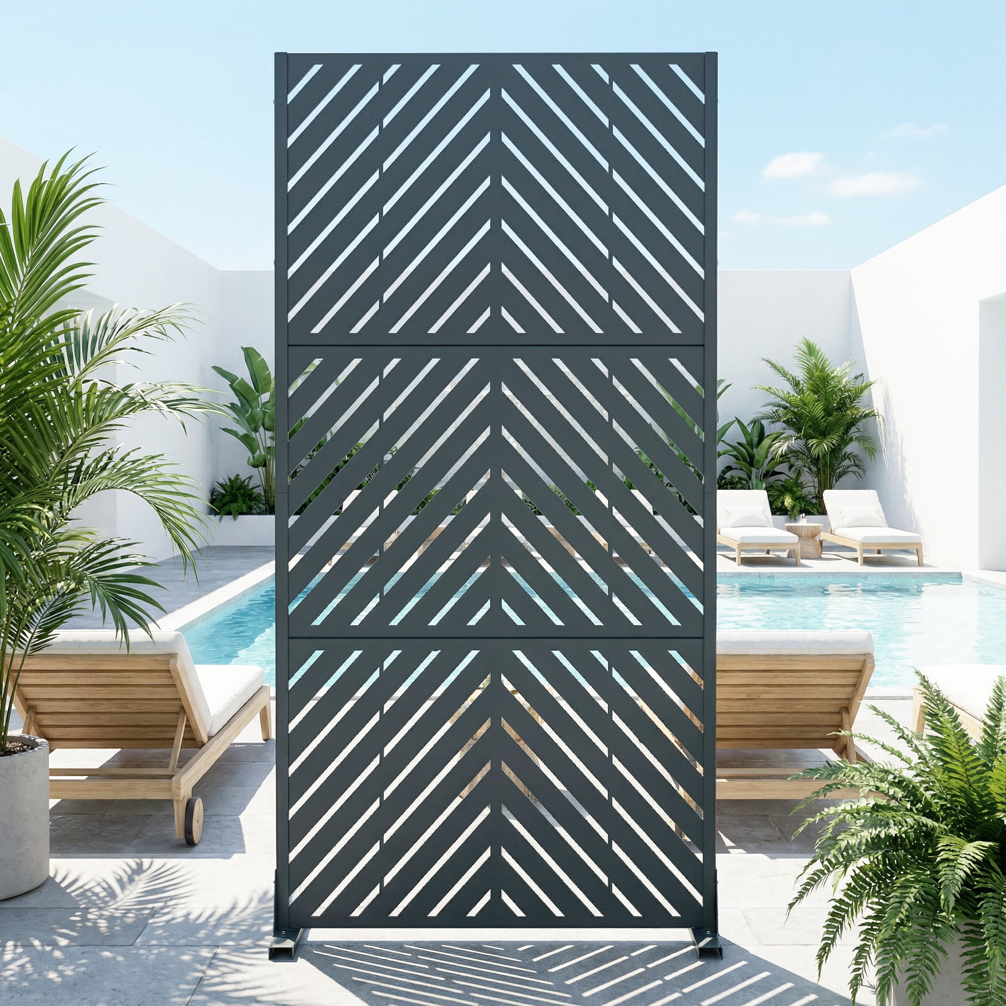 Privacy Metal Screen Fence Panel