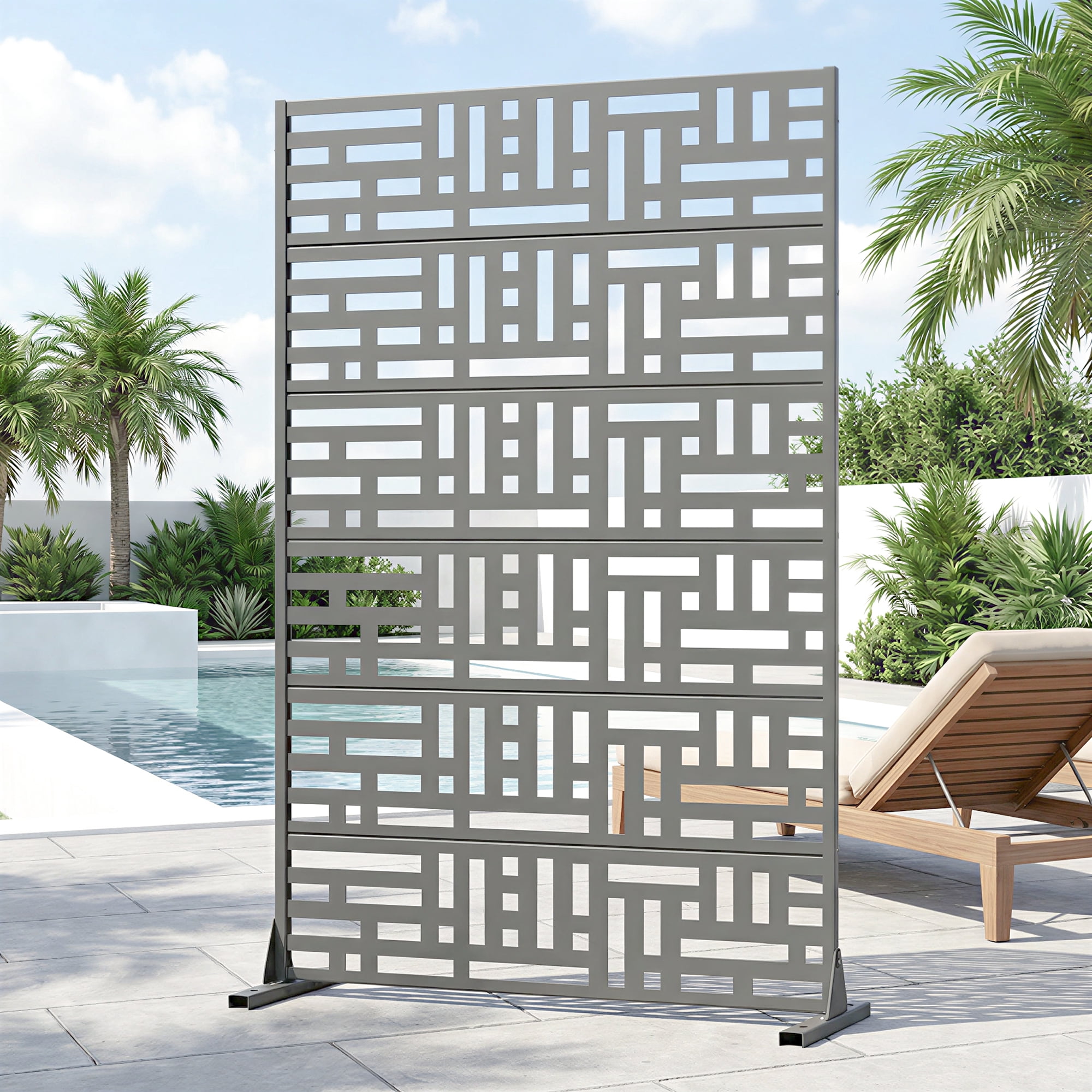 Privacy Metal Screen Fence Panel