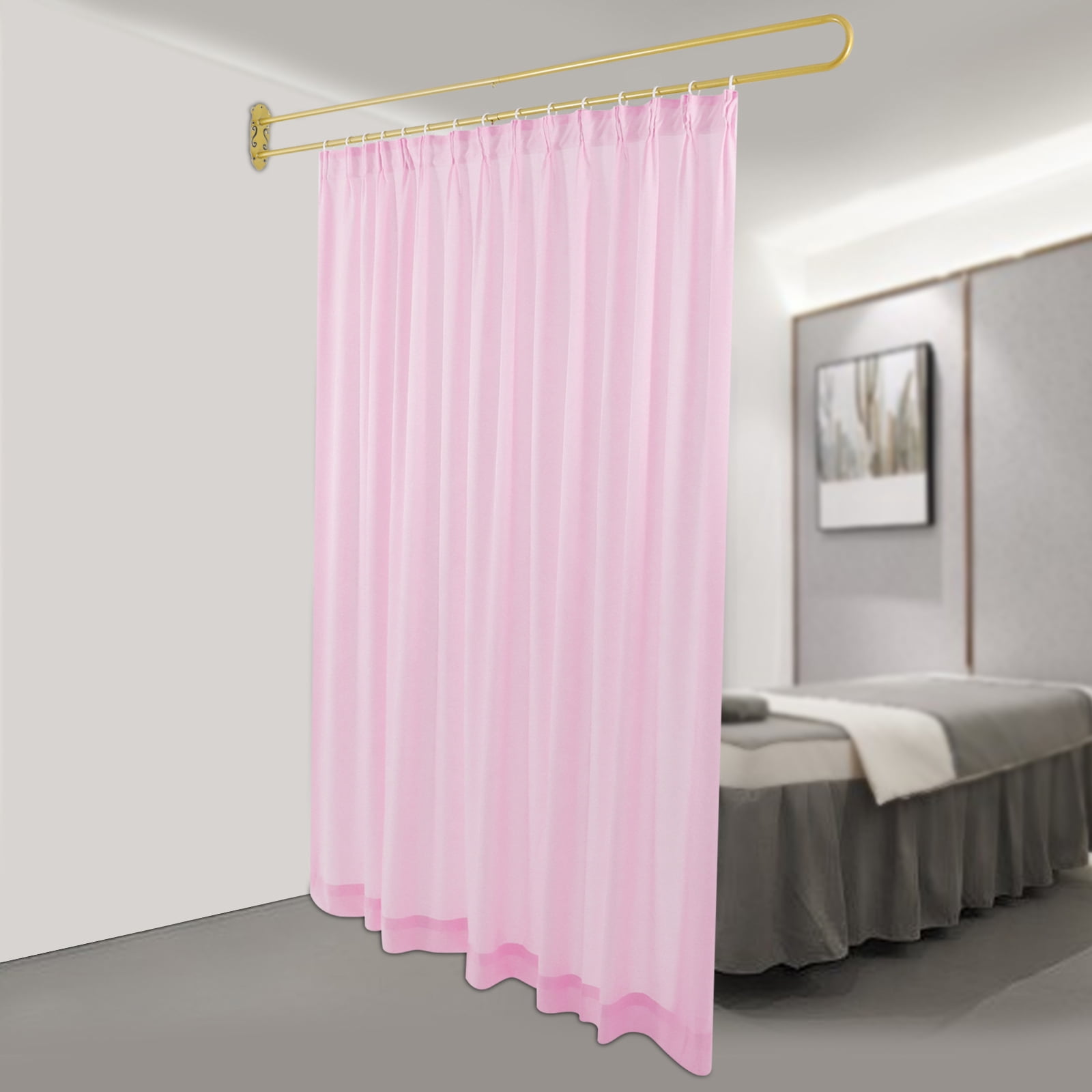 Privacy Partition Curtain, Wall Mounted Curtain, Curtain Room Divider or offices, conference rooms, beauty salons, patio glass doors, bedrooms, living rooms