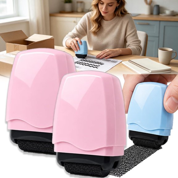 Privacy Protection Roller Stamp,2026 New Privacy Protection Roller Stamp for Shipping Labels and Files