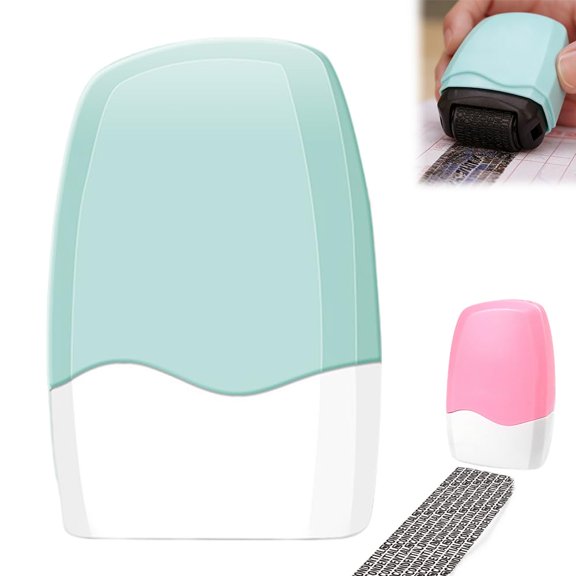 Privacy Protection Roller Stamp, Protect Your ID Roller Stamp, Confidential Stamp for Mail Address ID Blackout Privacy & Security