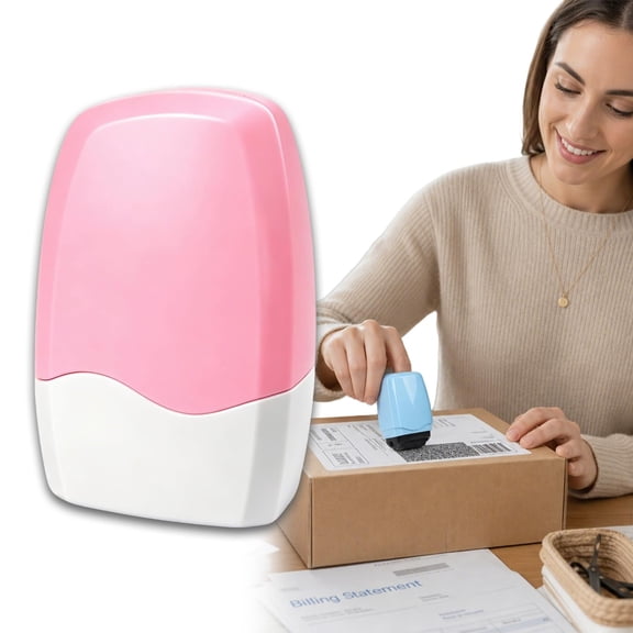 Privacy Protection Roller Stamp, Security Identity Theft Concealer Stamp, Reusable Cover Up Tool for Mail Documents