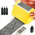 thumbnail image 1 of Privacy Protection Security Roller Stamp, Identity Theft Protection Roller Stamp, Anti Theft, Security Stamps Blocking Out Privacy Information, Guard Your Address and ID (Yellow), 1 of 7