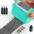 thumbnail image 1 of Privacy Protection Security Roller Stamp, Identity Theft Protection Roller Stamp, Anti Theft, Security Stamps Blocking Out Privacy Information, Guard Your Address and ID (Green), 1 of 7