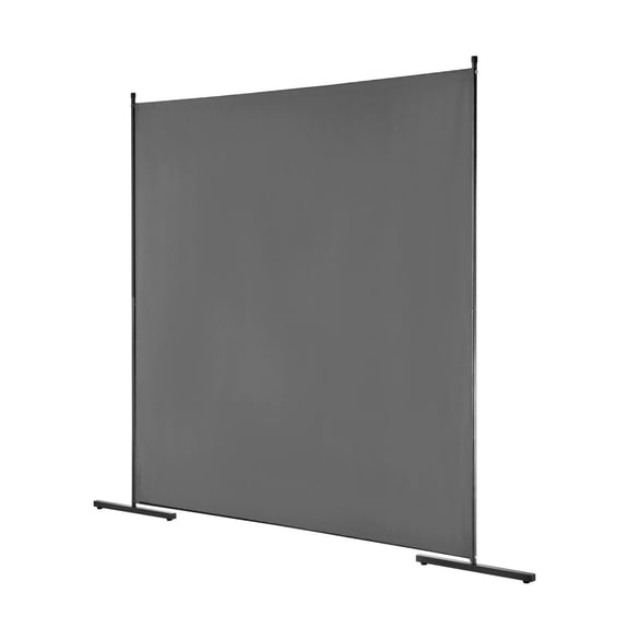 Privacy Screen, 6FT Room Divider - Single Panel Partition for Home & Office, Grey