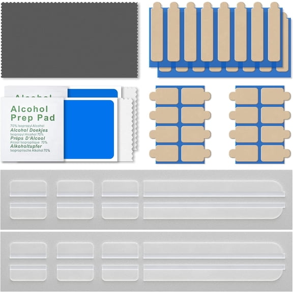 Privacy Screen Adhesive Strips and Slide Mount Holder Tabs for Computer Monitors and Laptops - Easy On-Off Your Security Filter with Replacement Kit for Monitor Laptop Privacy Protector