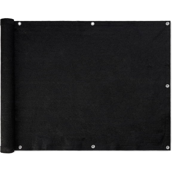 Privacy Screen Fee for Outdoor s, Pools, Balconies, Weather-Resistant, 3 x 10 ft, Black, 1-Pack