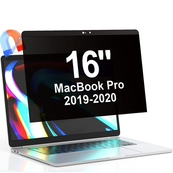 Privacy Screen MacBook Pro 16 Inch 2019 (A2141), Magnetic Removable Anti Glare Blue Light Filter Privacy Screen Protector for 16'' Apple Mac Laptop