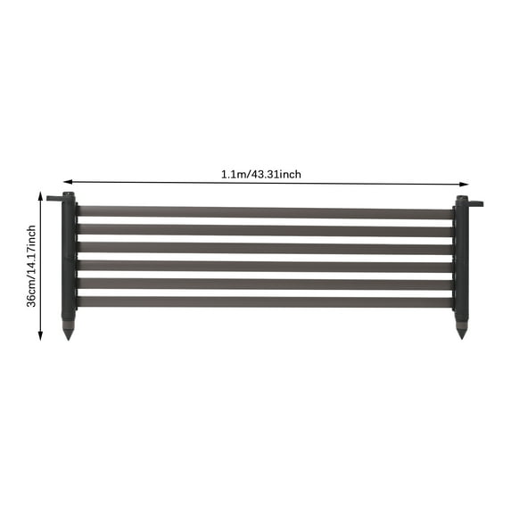 Privacy Screen Panel, 43.31 x 14.17 Inch Fence Privacy Screen Windscreen Cover Fabric Shade, Outdoor Freestanding 1 Steel Privacy Fence Raise Privacy Panel for Deck Yard Pool Patio Raised Cedar Garden