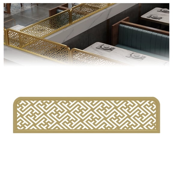 Privacy Screen Panel Table Separator, Desk Partition Freestanding 30cm Height, Stainless Steel Dividers For Dining Areas Office Restaurant Hotel Workstation
